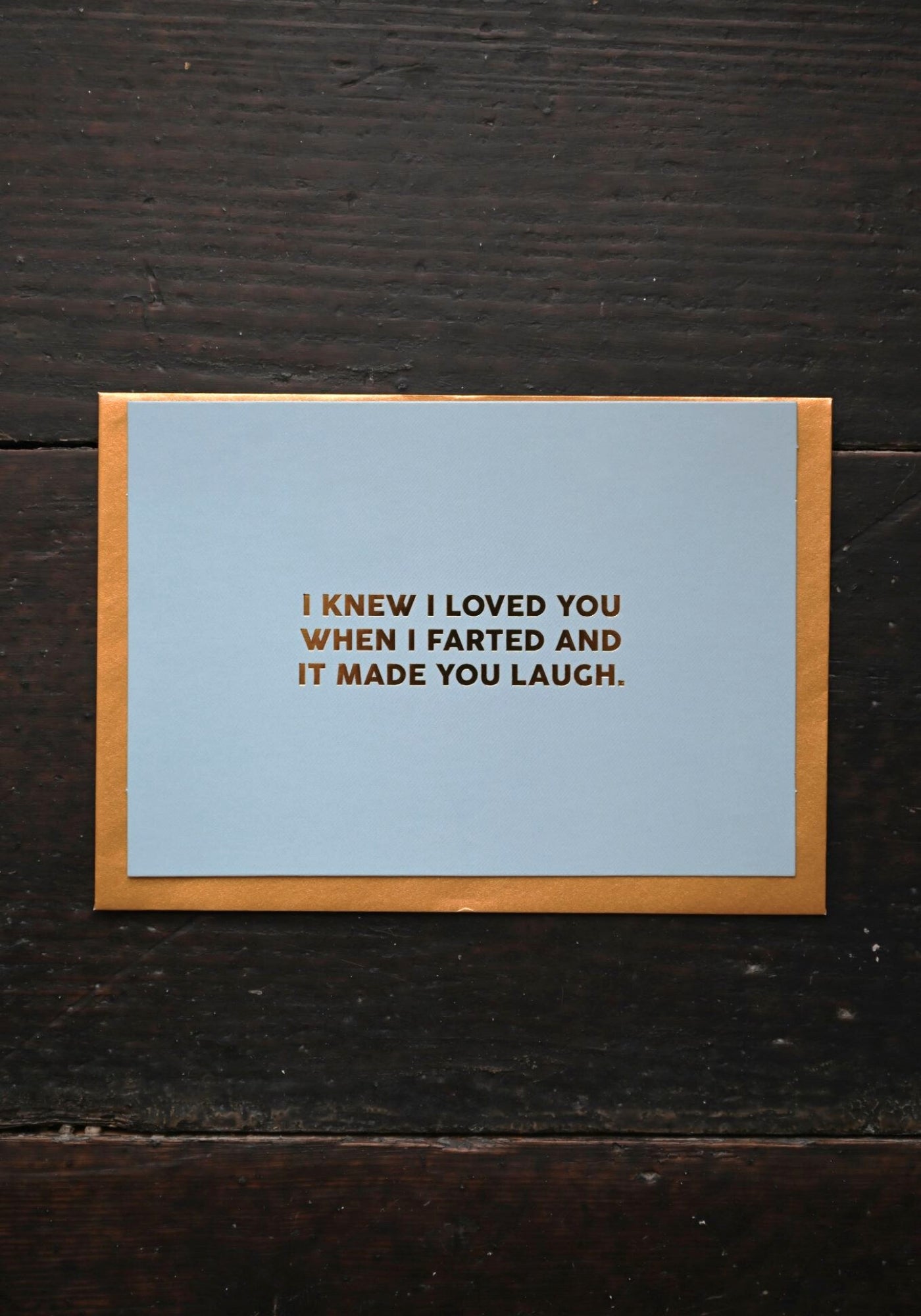 I Farted and You Laughed Greetings Card