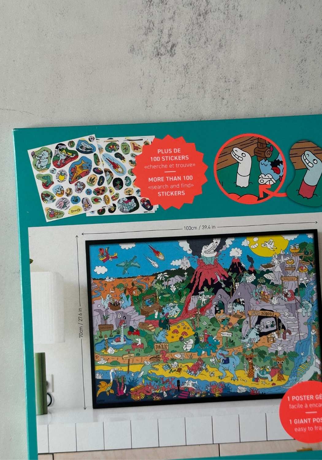 Dinos Giant Poster with Stickers