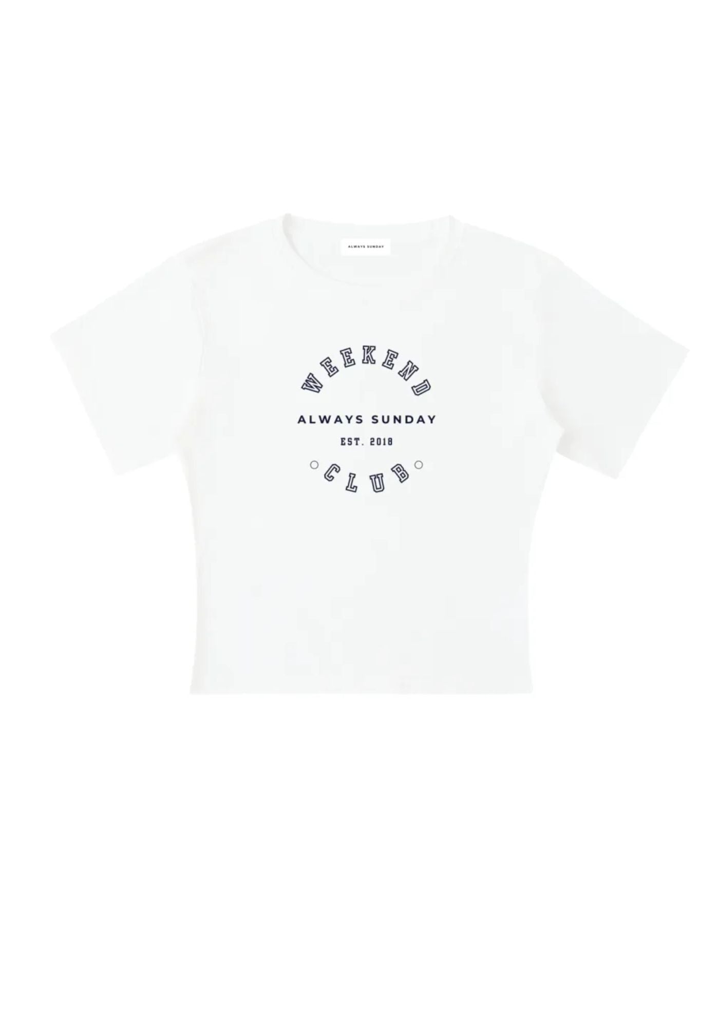 The Weekend Club White Fitted Tee