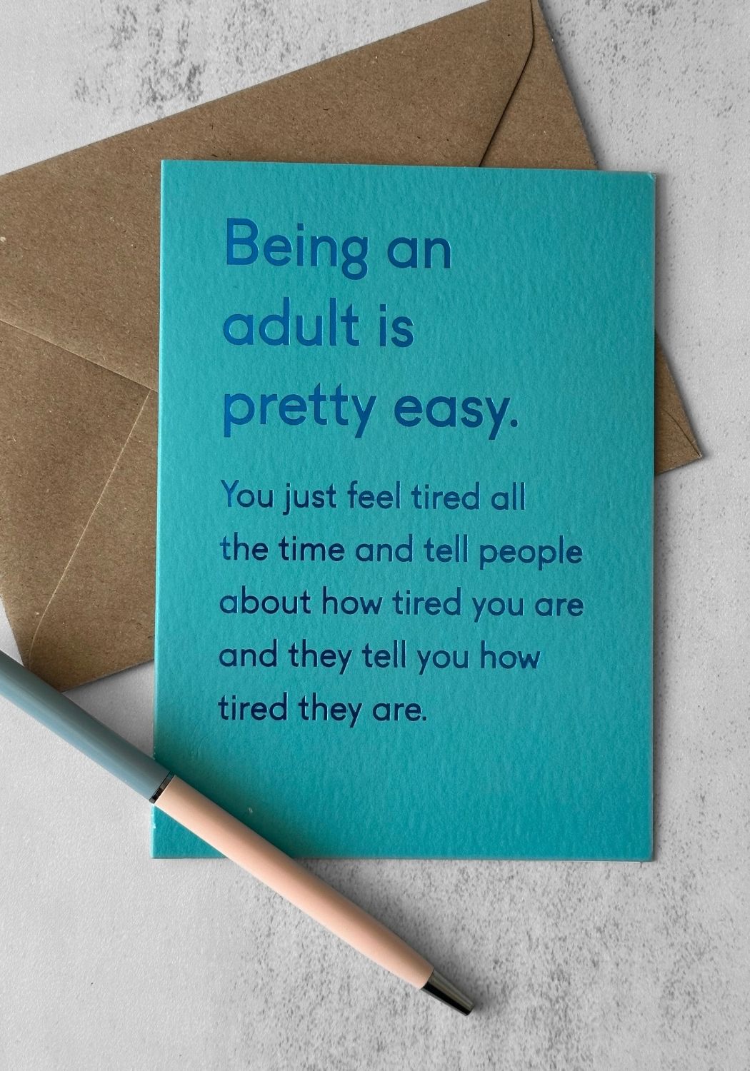 Adulting is Easy Greetings Card