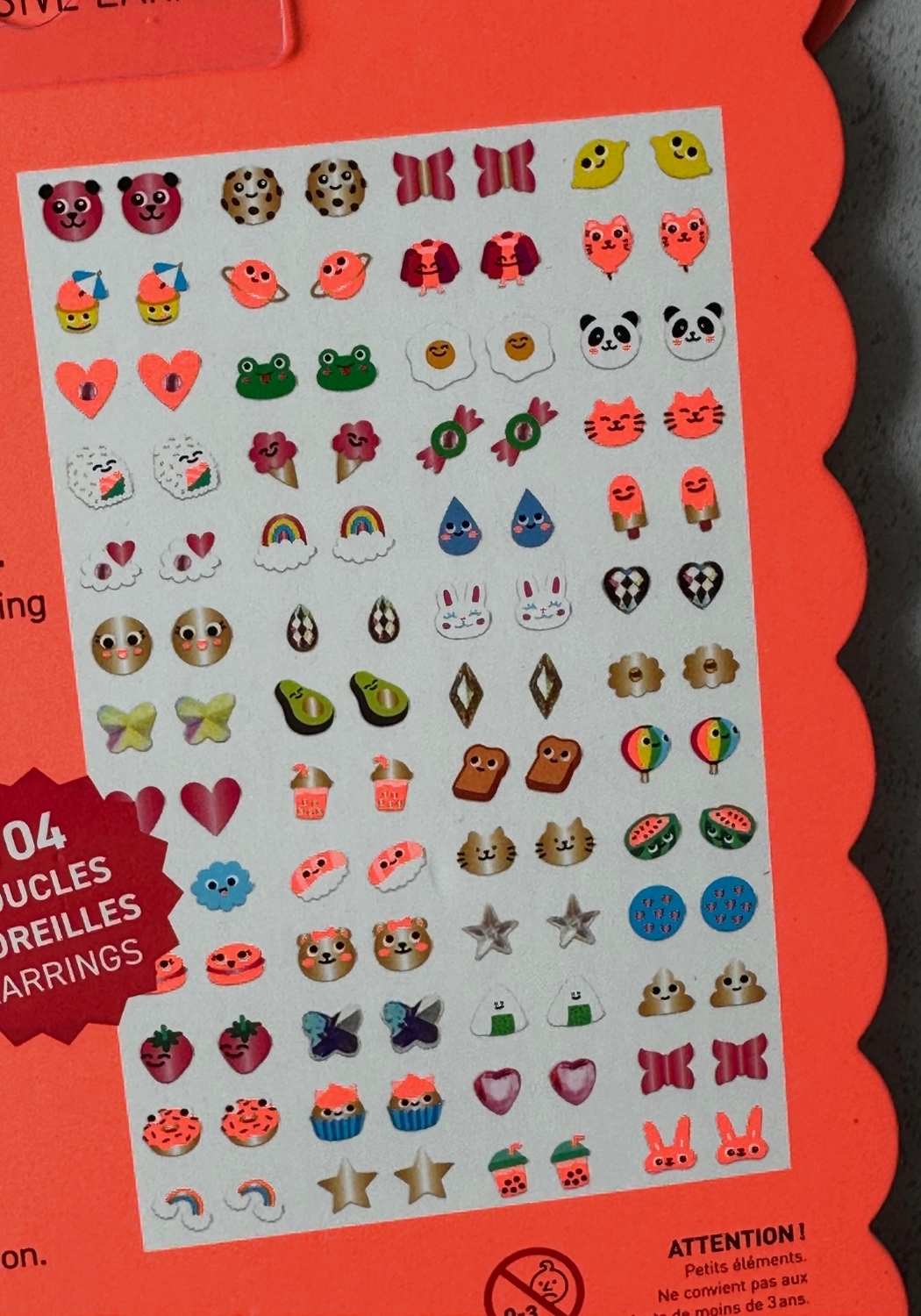 Kawaii Stick on Earrings