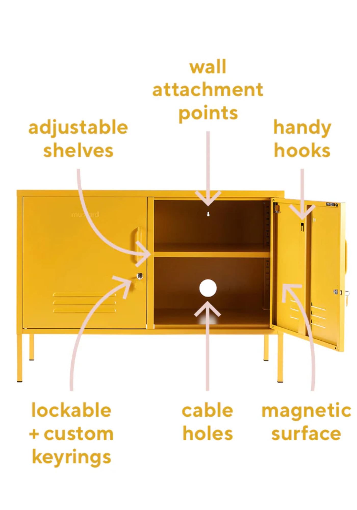 The Mustard Yellow Lowdown Locker - by Mustard Made