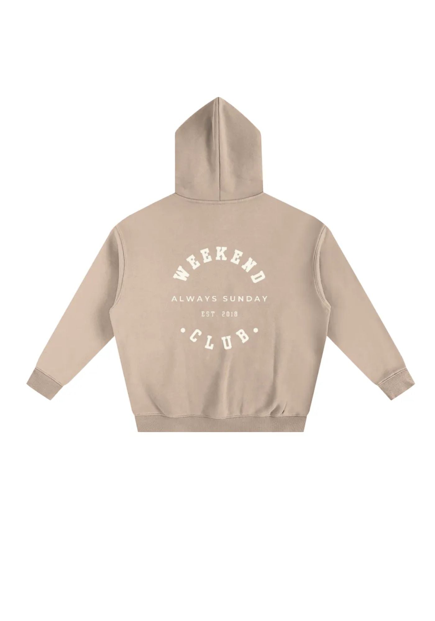 Oat Latte Weekend Club Hooded Sweater