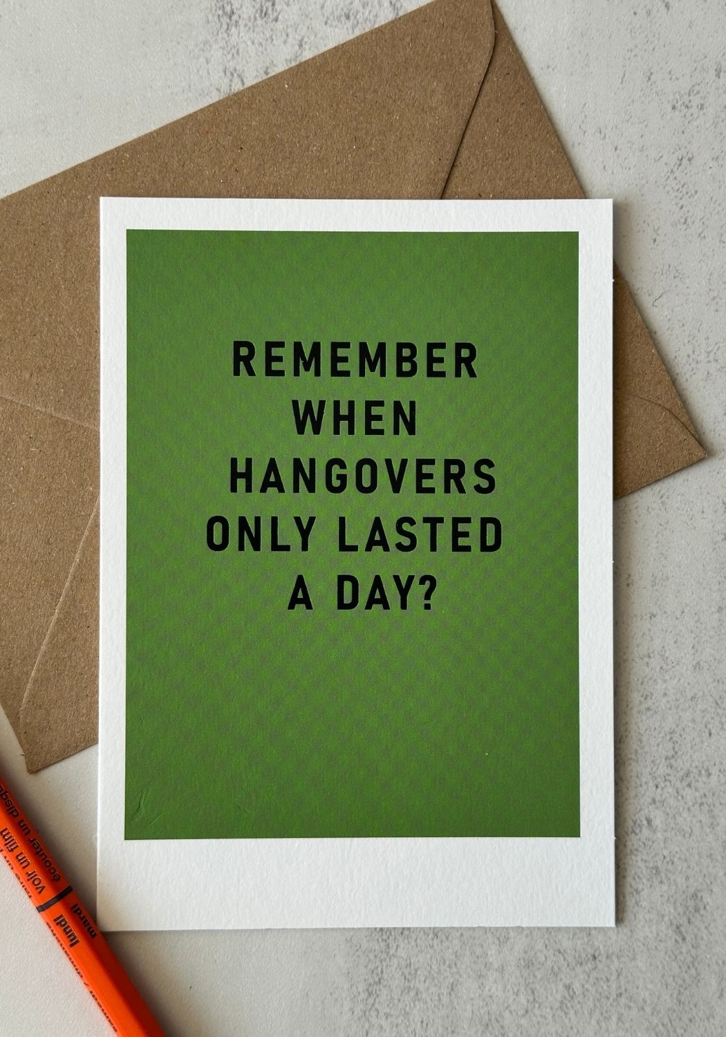 Hangover for the Day Greetings Card