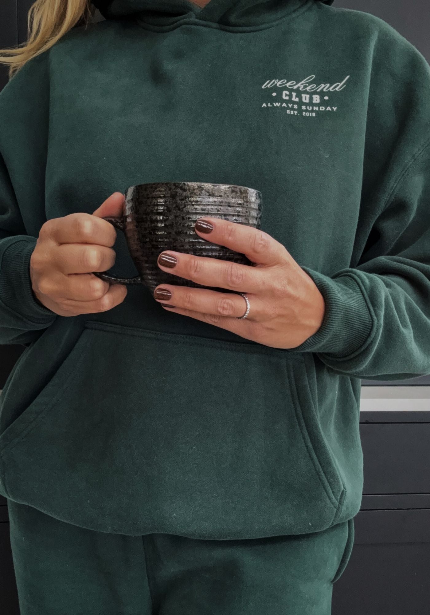 Heritage Green Weekend Club Hooded Sweater