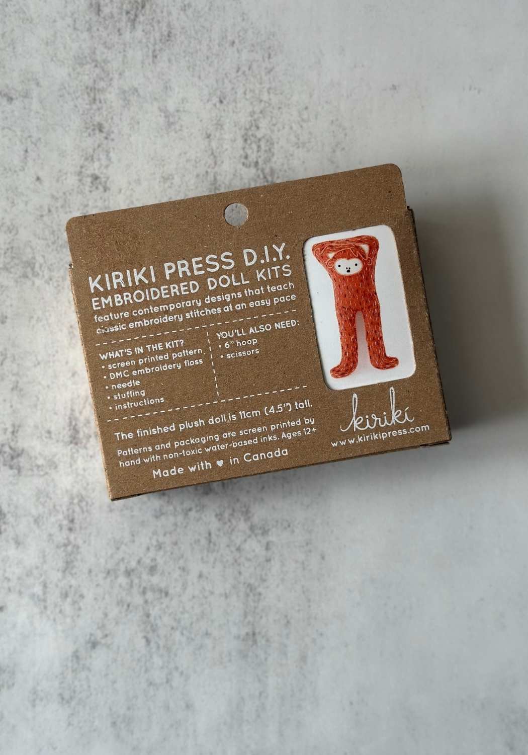 Animal Plushie Doll Embroidery Kits