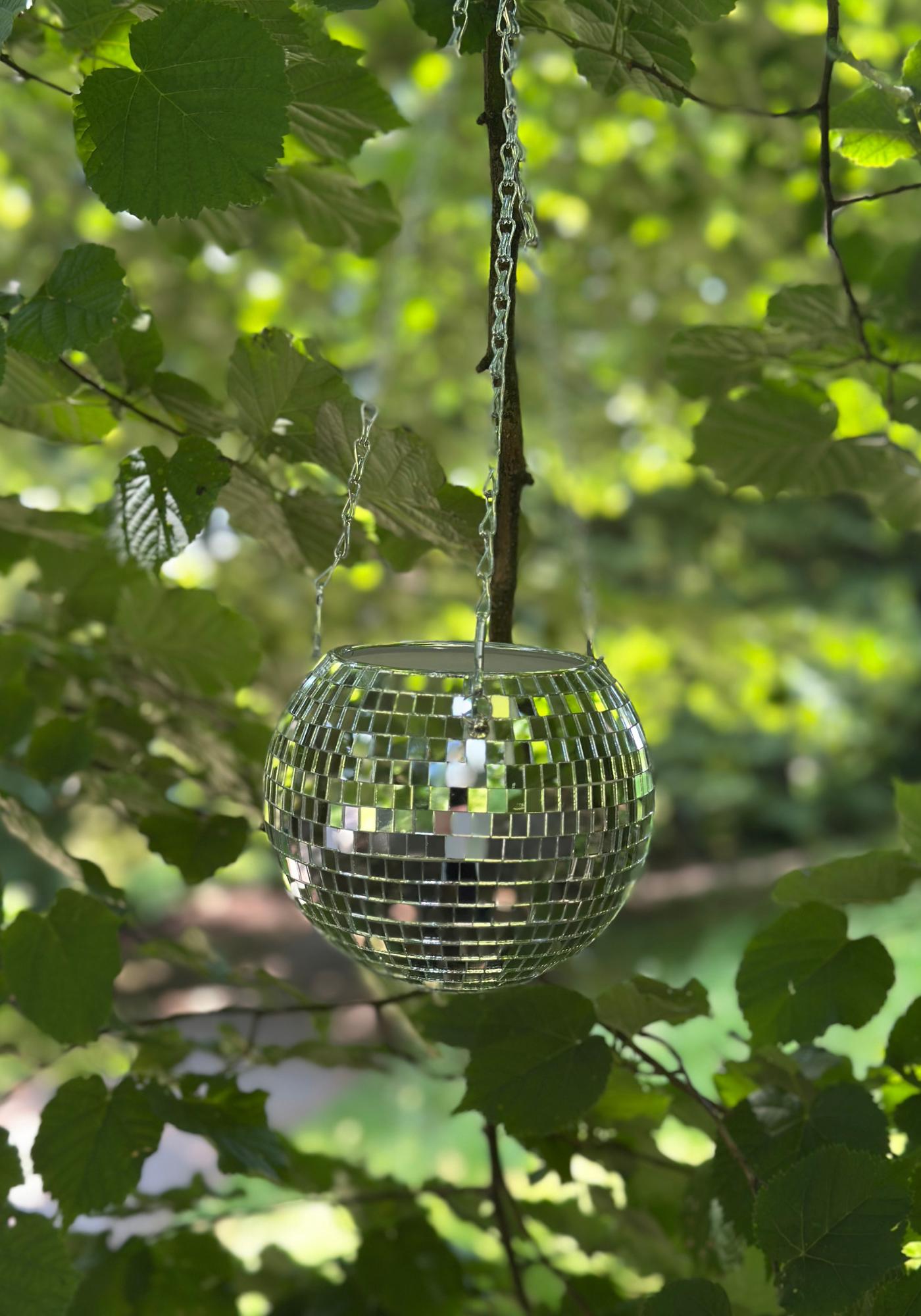 Disco Ball Hanging Planter