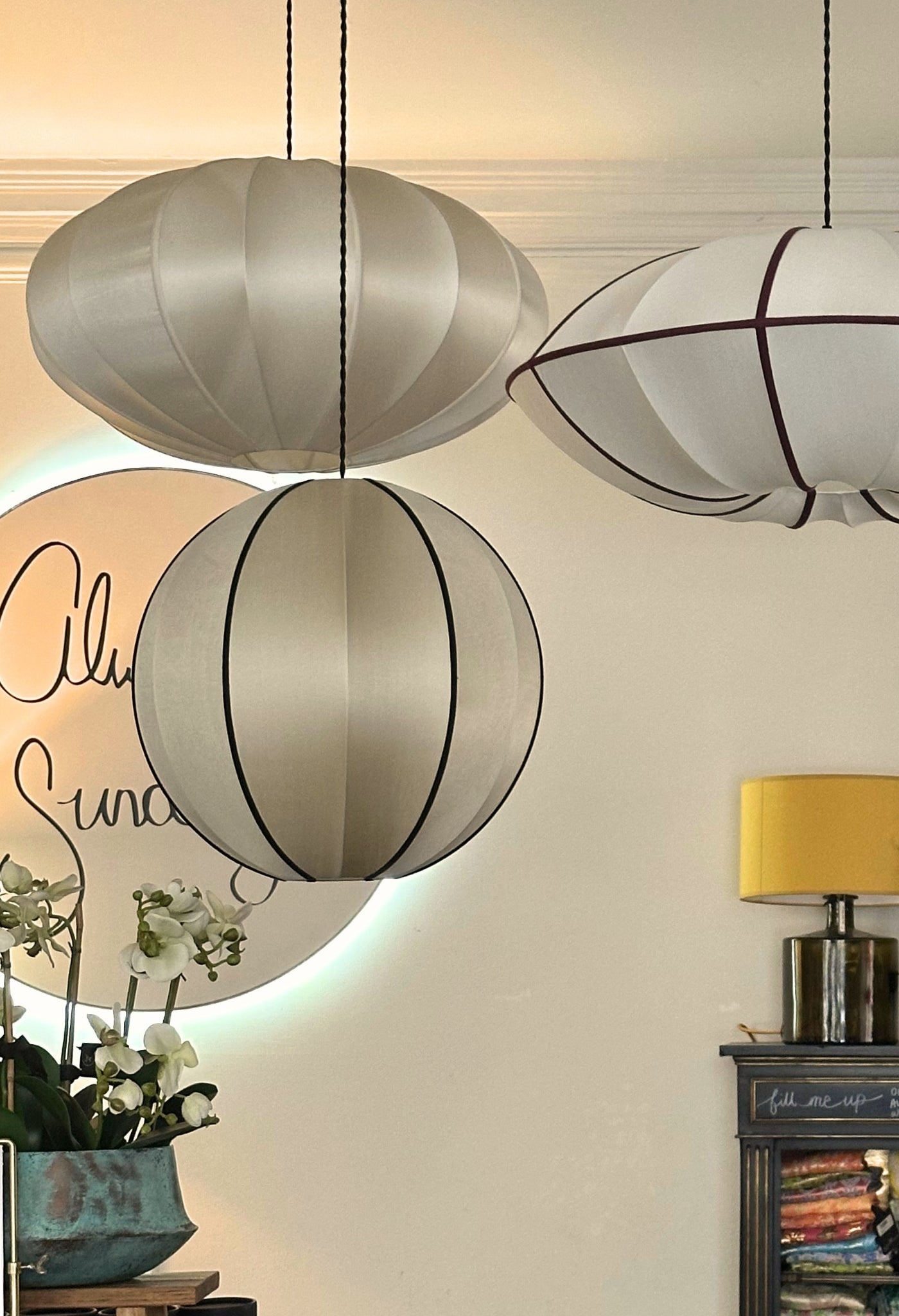 Pumpkin Silk Lampshade