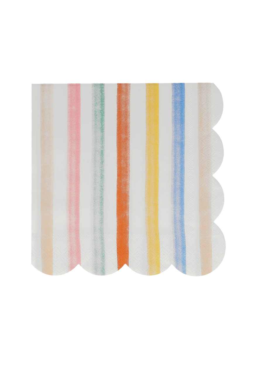 Set of Sixteen Colourful Patterned Paper Napkins