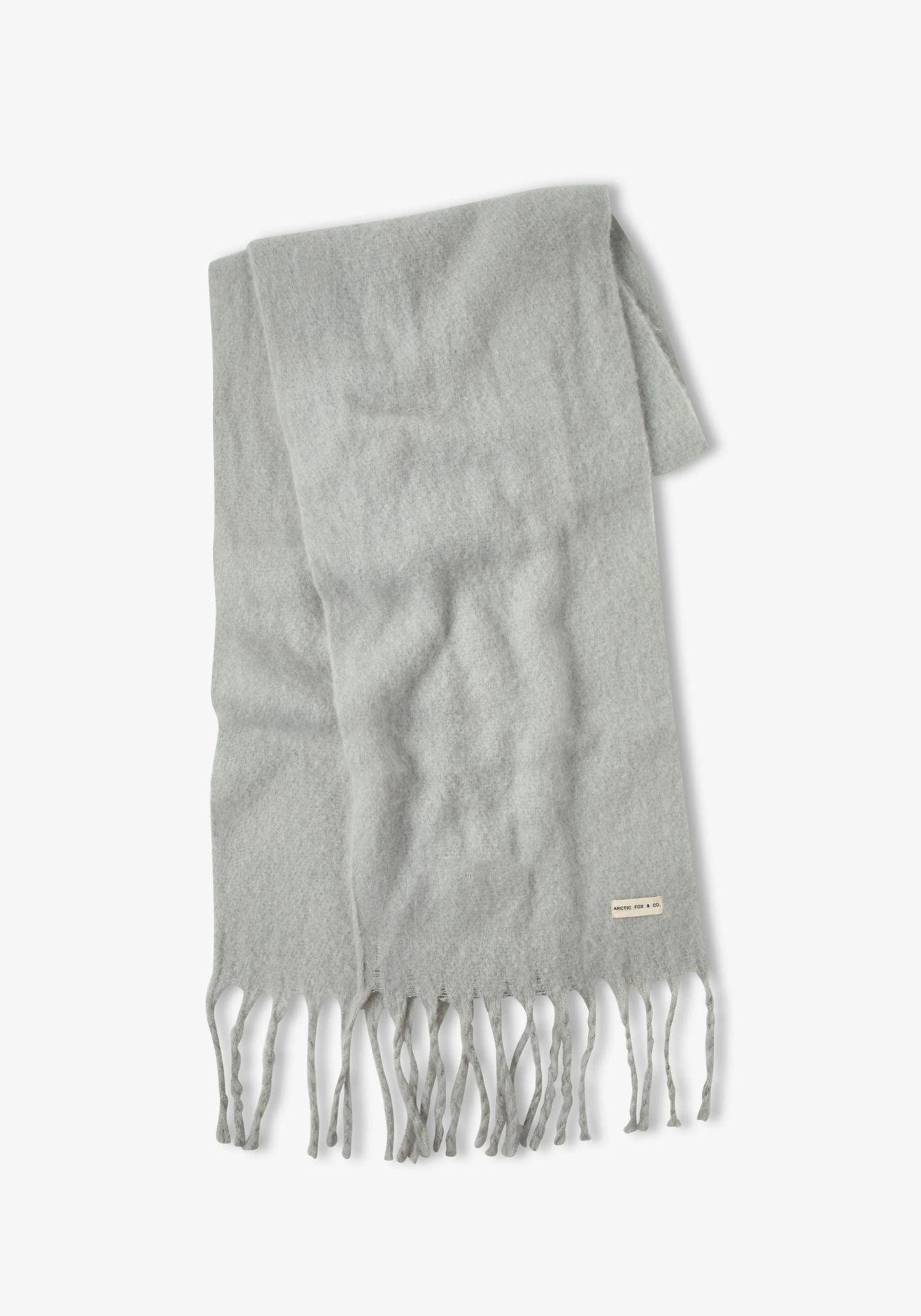 Gebürsteter Schal in Arktisgrau