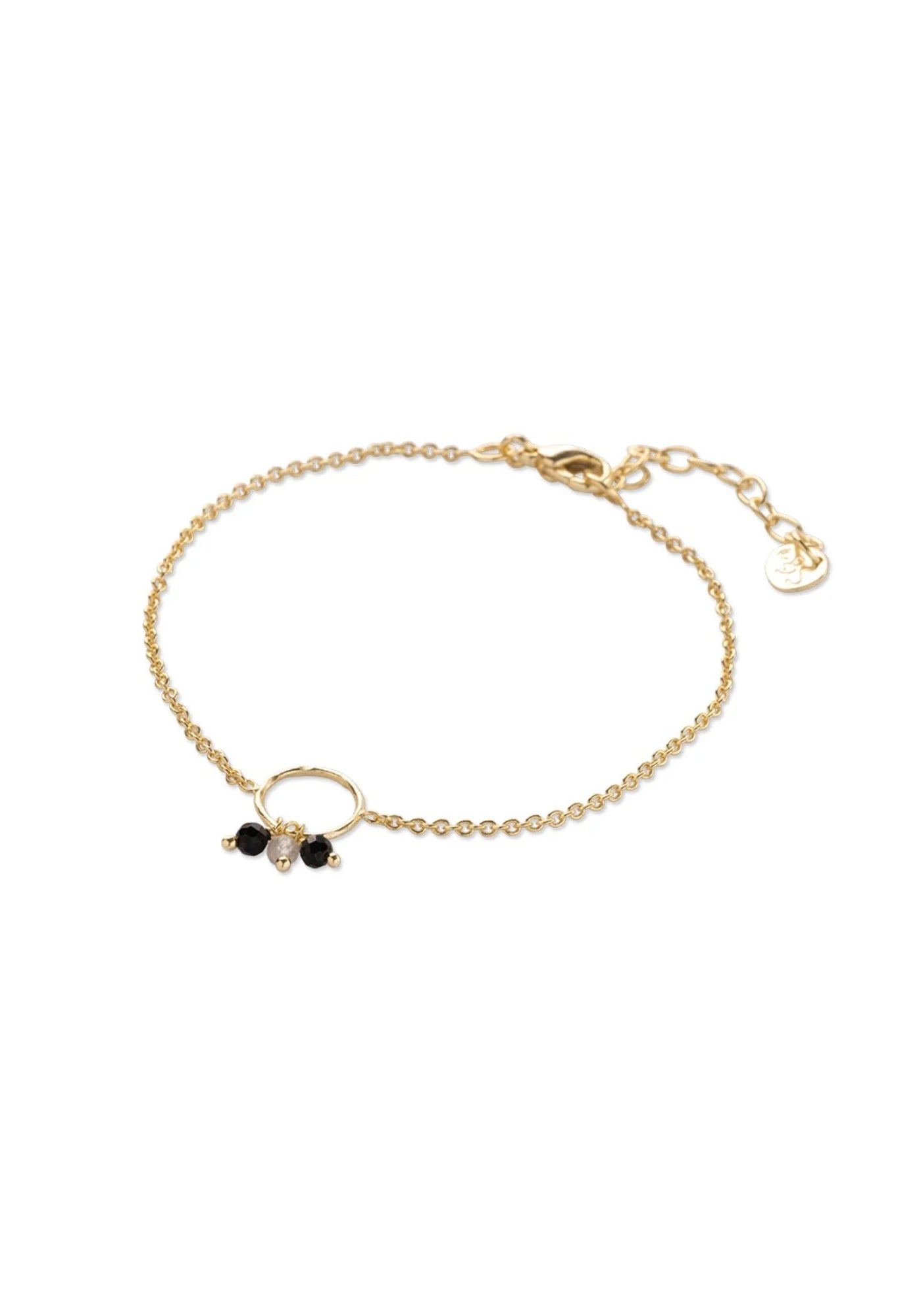 Black Onyx and Labradorite Bracelet