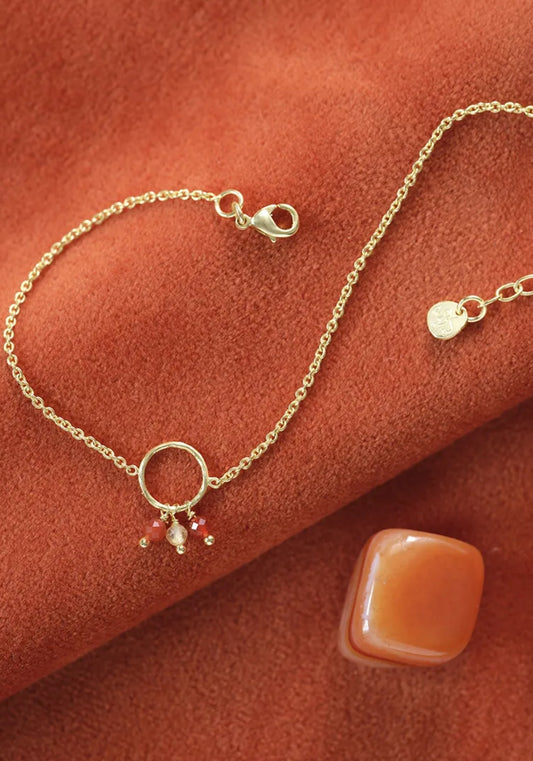 Carnelian and Citrine Bracelet