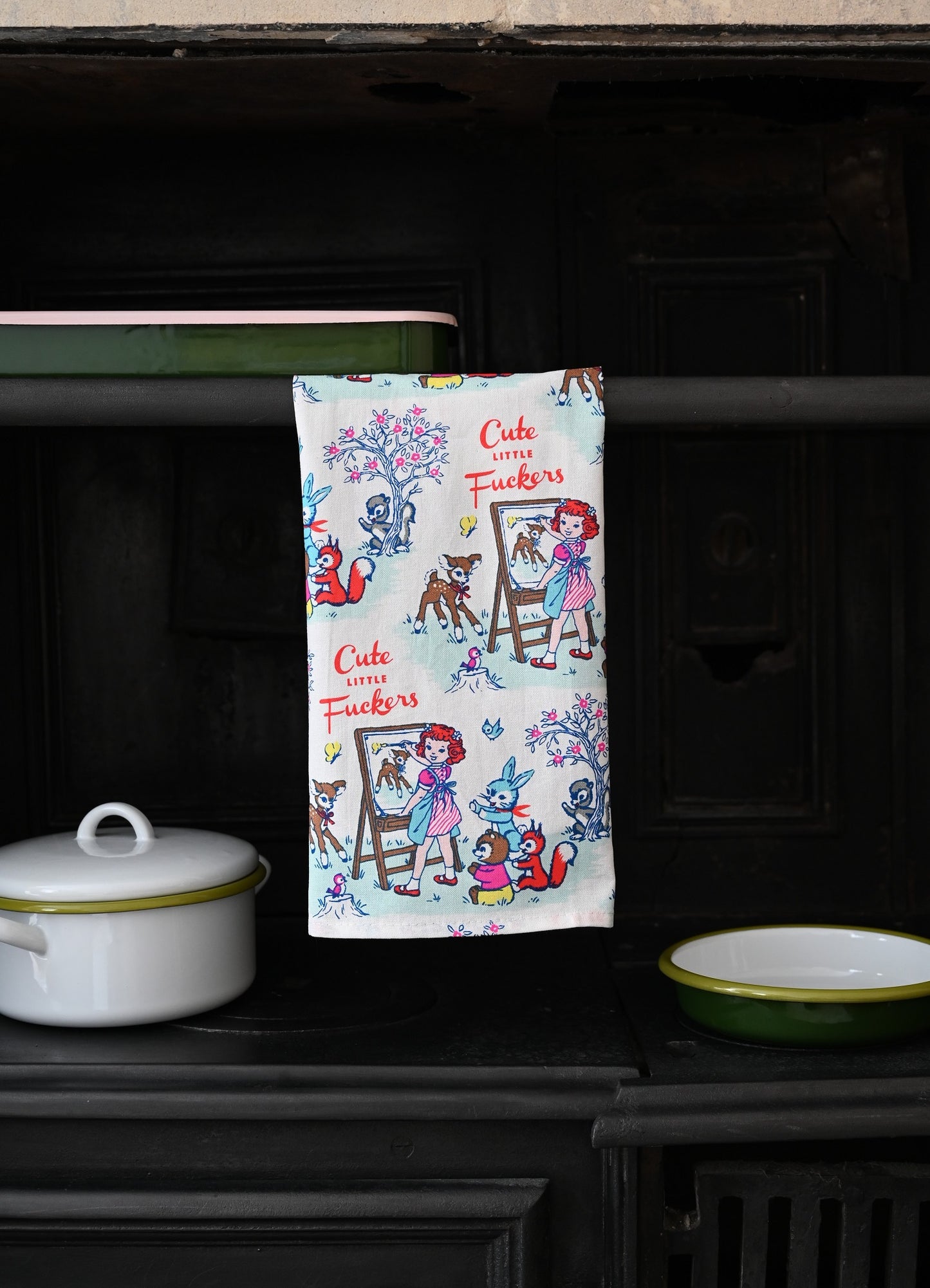 Cute Little F*ckers Tea Towel