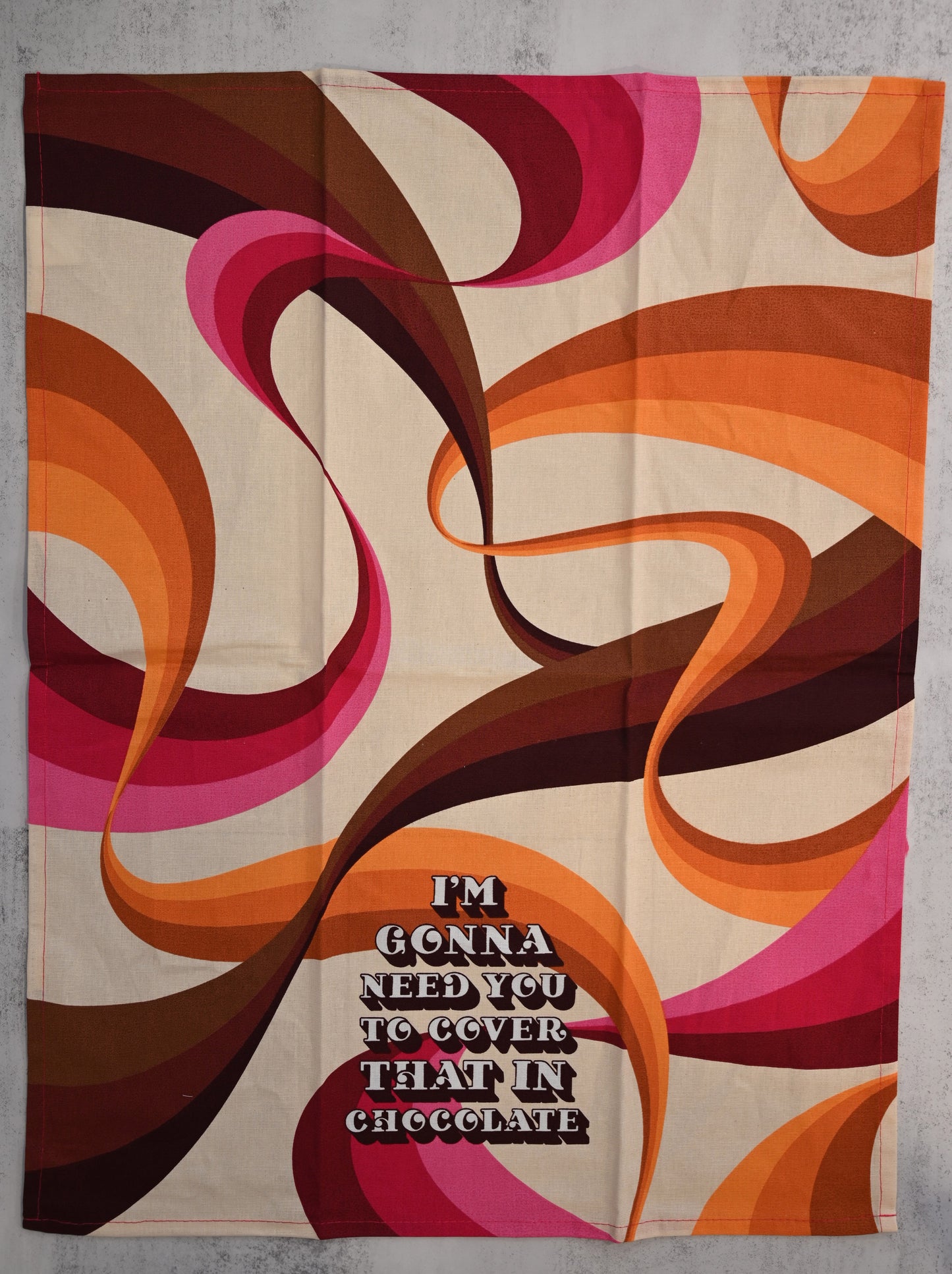 Cover In Chocolate Tea Towel