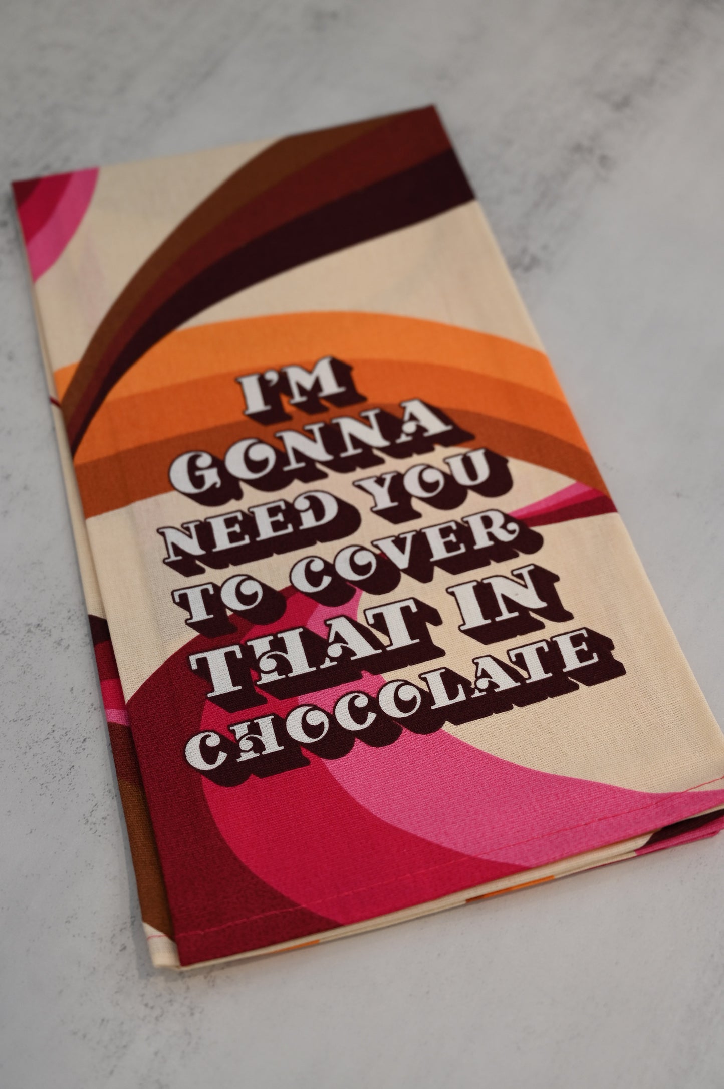 Cover In Chocolate Tea Towel