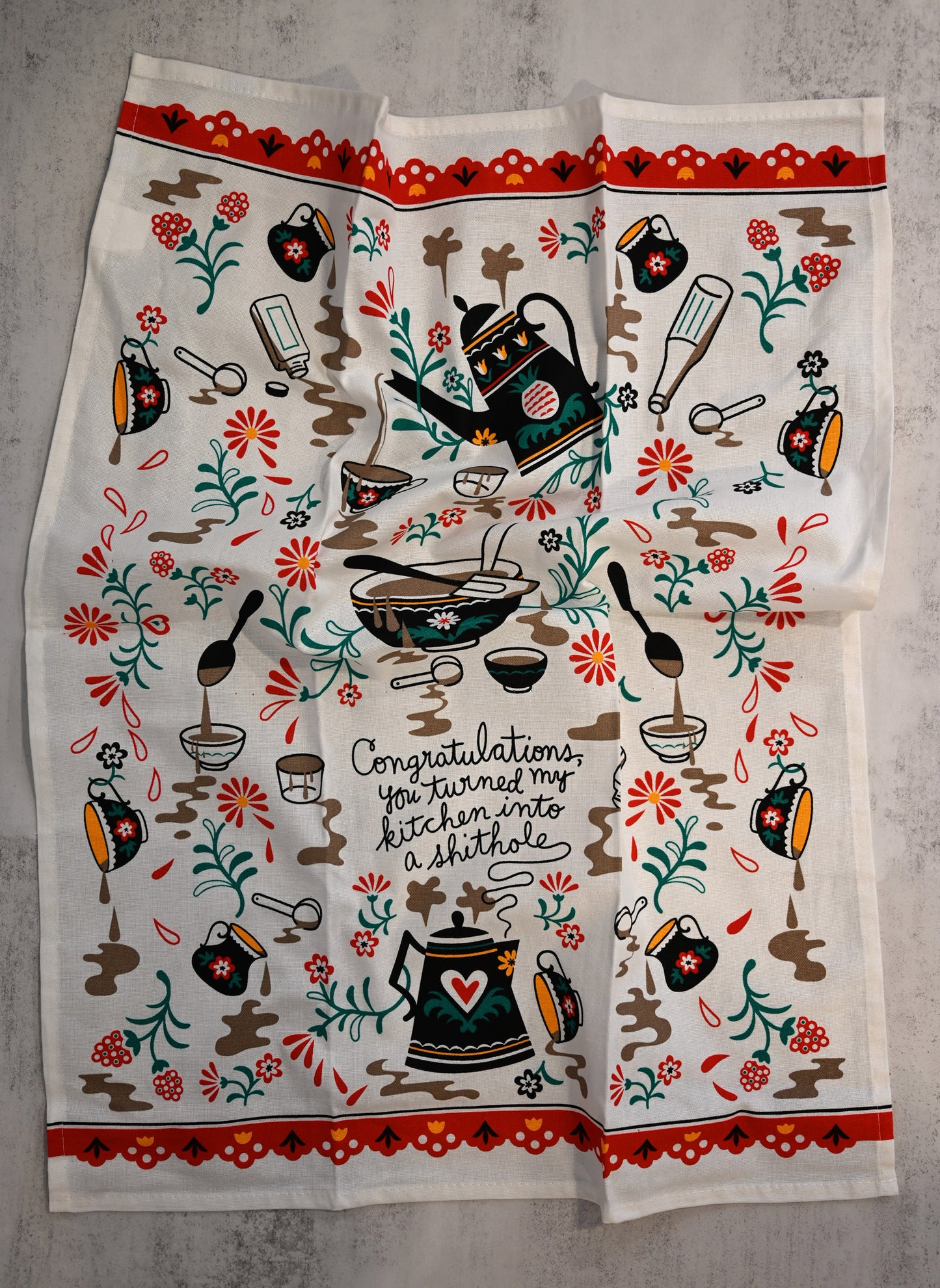 Kitchen Sh*thole Tea Towel