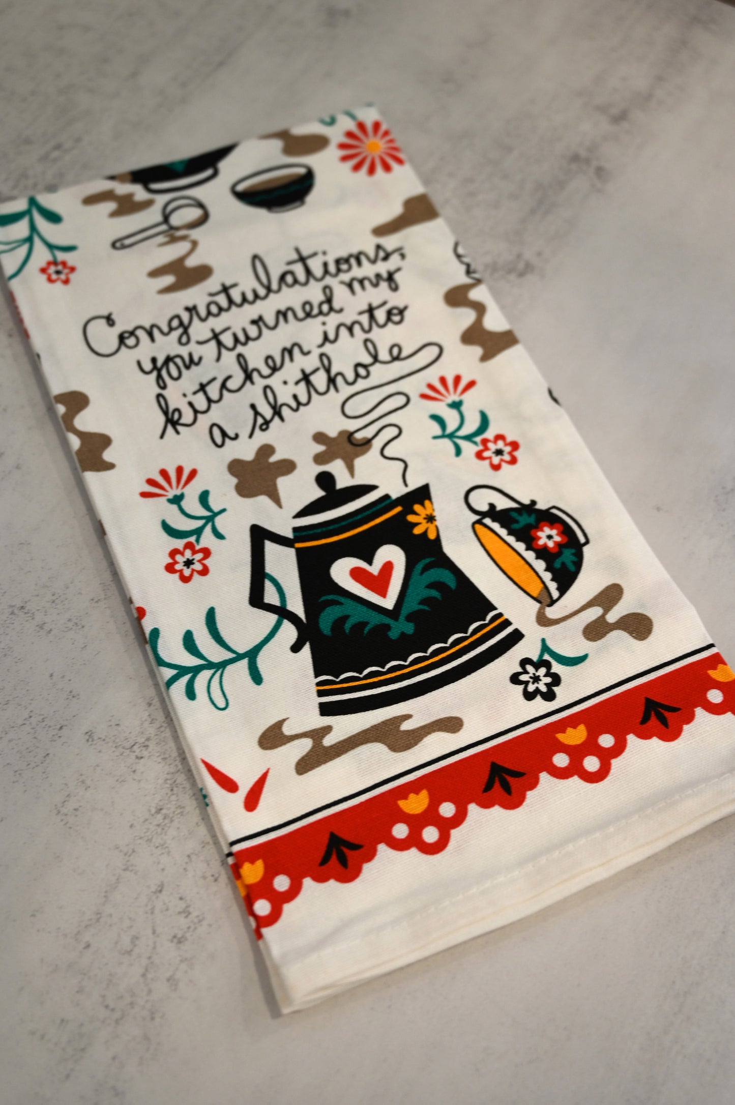 Kitchen Sh*thole Tea Towel