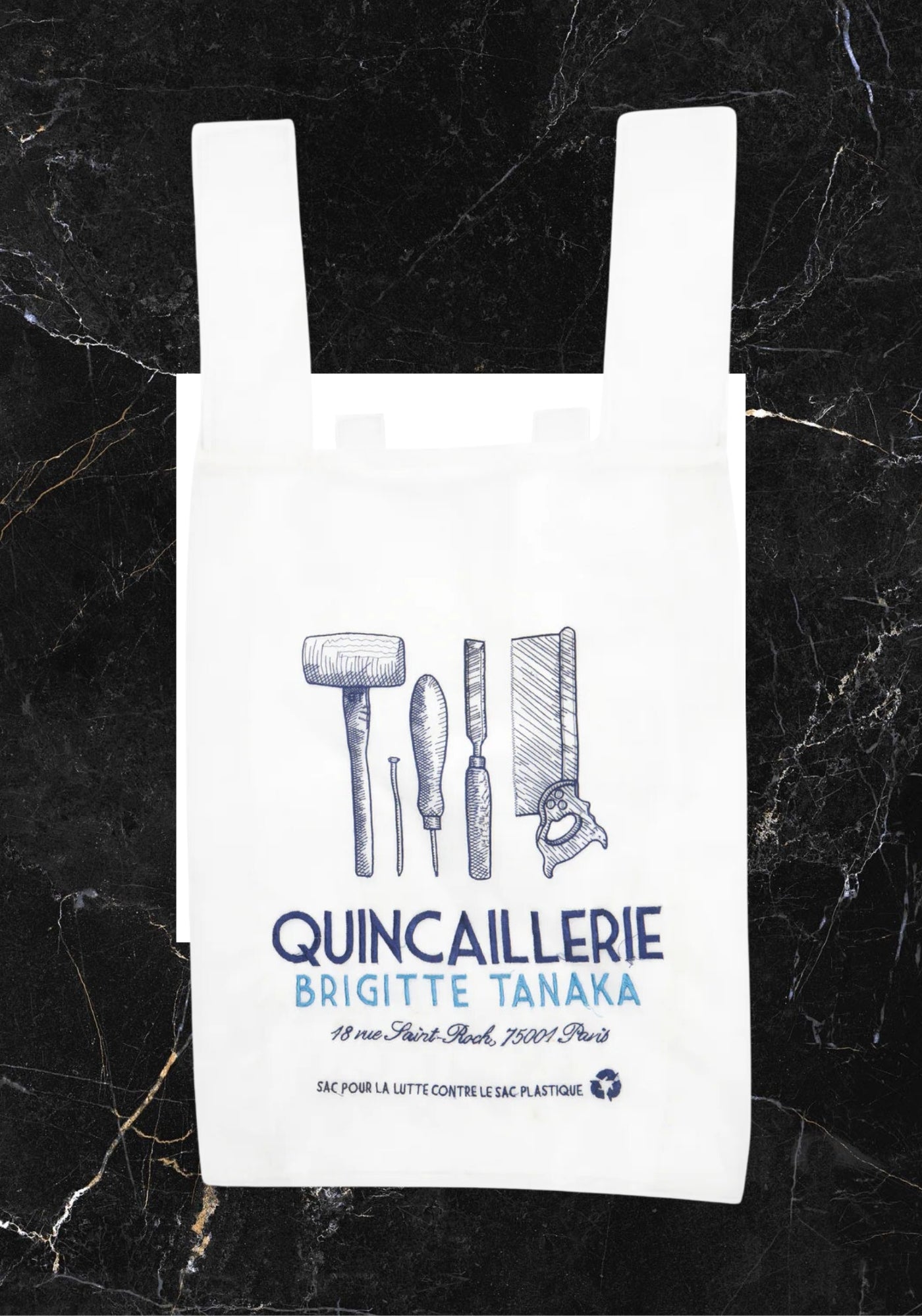 Tote Bag aus Organza mit Stickereien