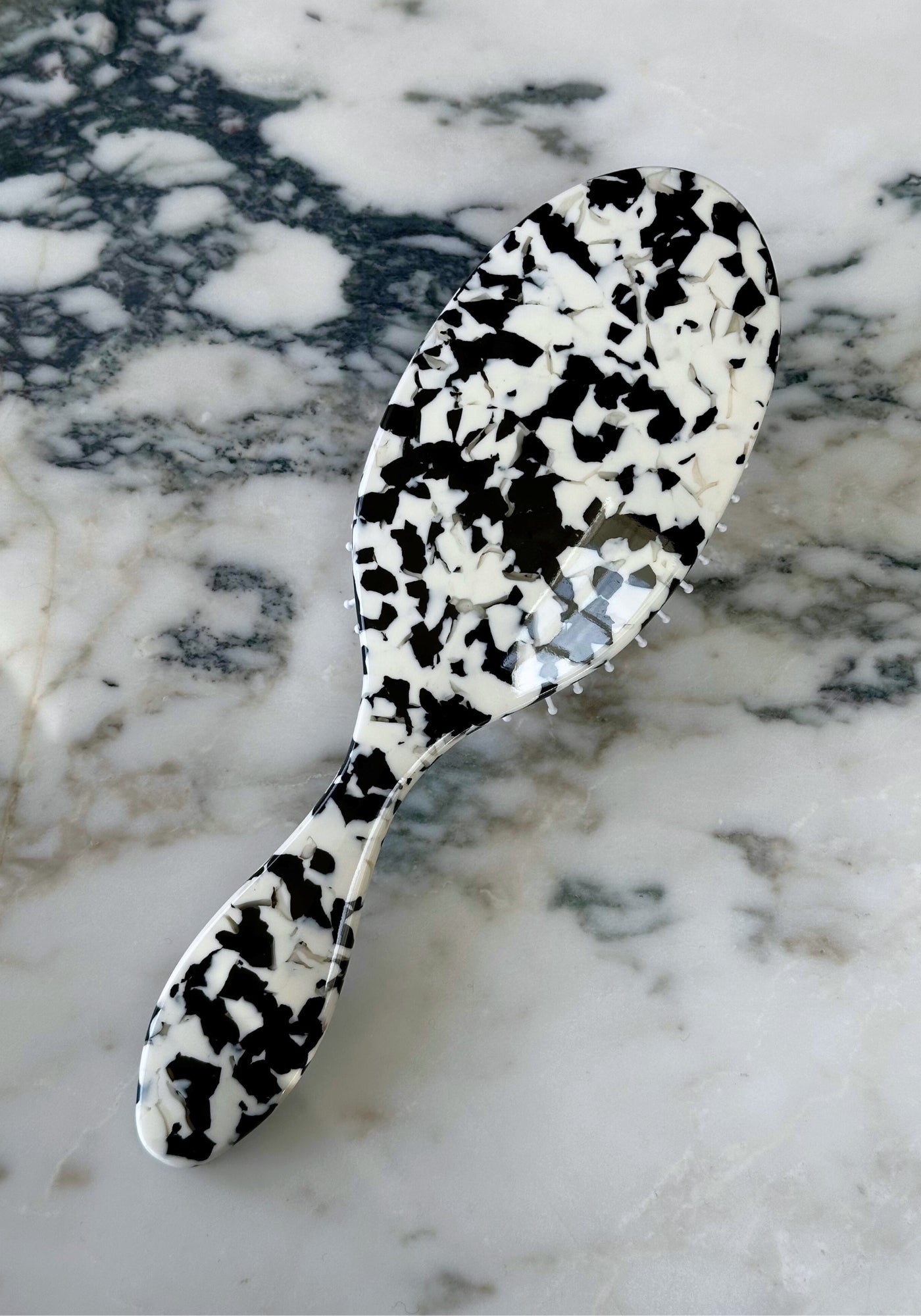 Grande brosse à cheveux en forme de tortue blanche