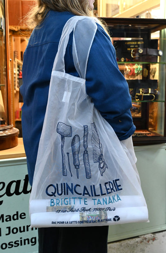 Tote Bag aus Organza mit Stickereien