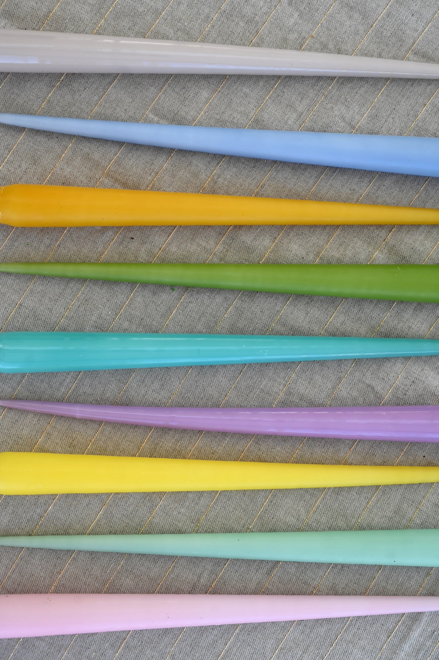 Coloured Lacquer Taper Candles
