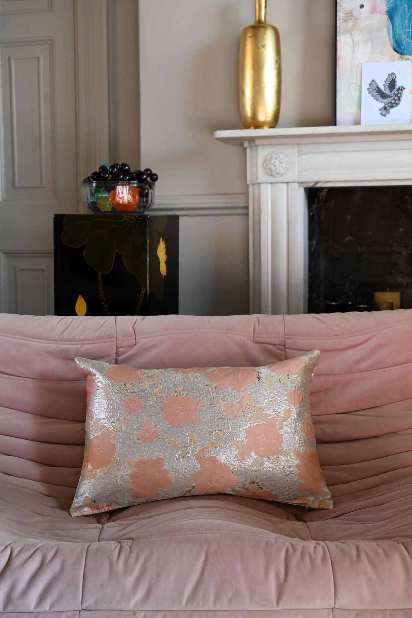 Blush Camelia Floral Cushion Collection