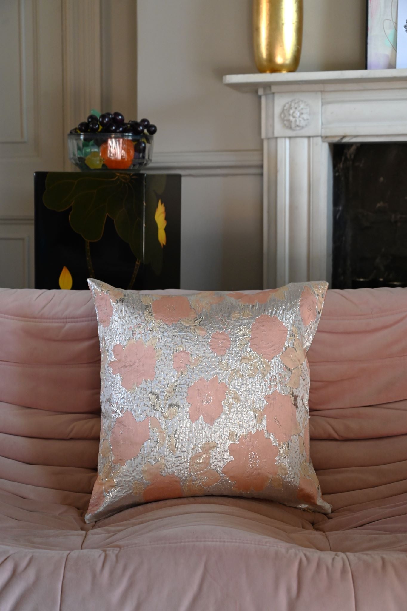 Blush Camelia Floral Cushion Collection