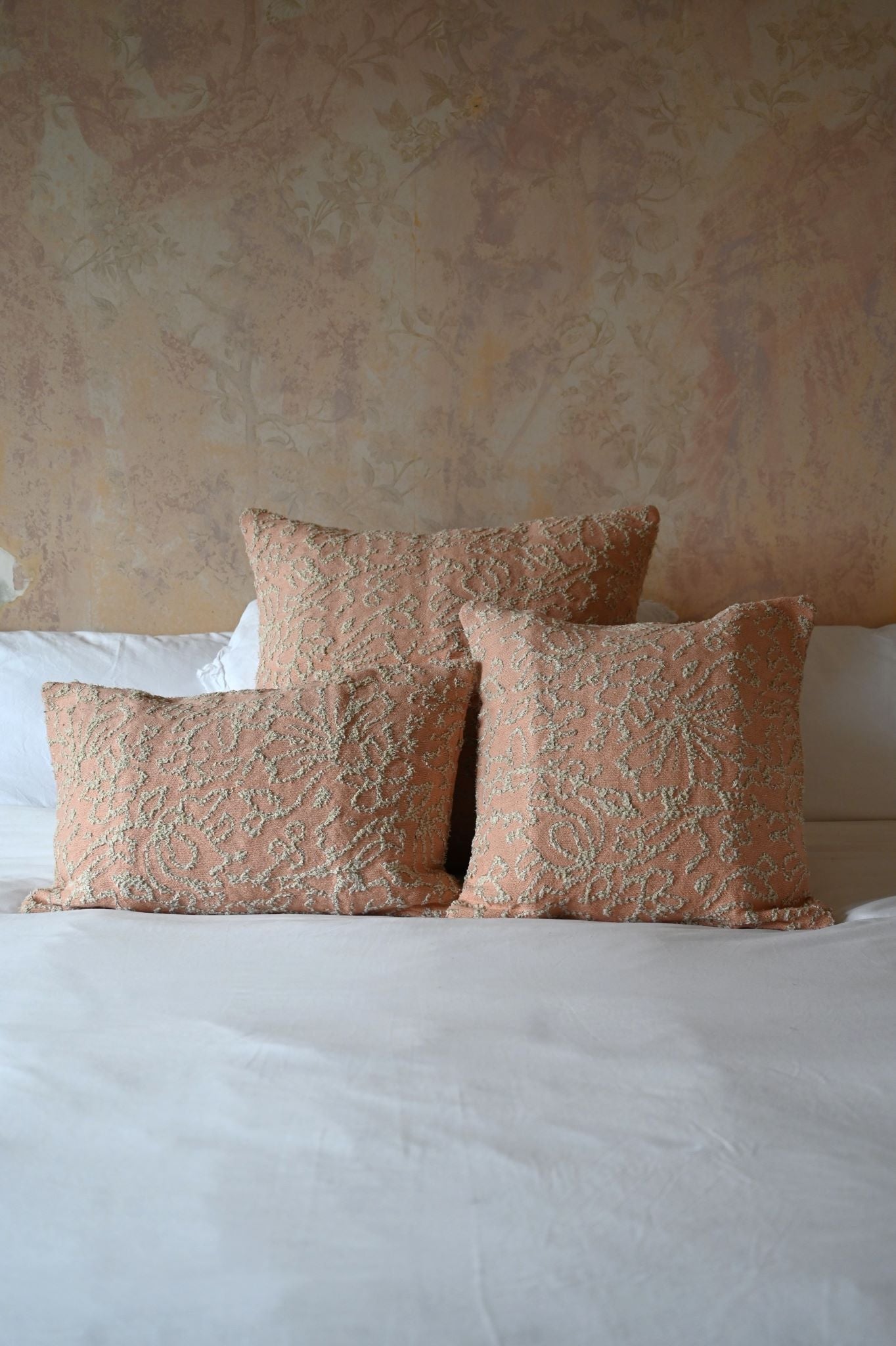 Pink Squiggle Stitch Cushion Collection