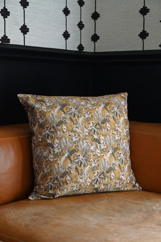 Ochre Flamingo Bird Cushion Collection