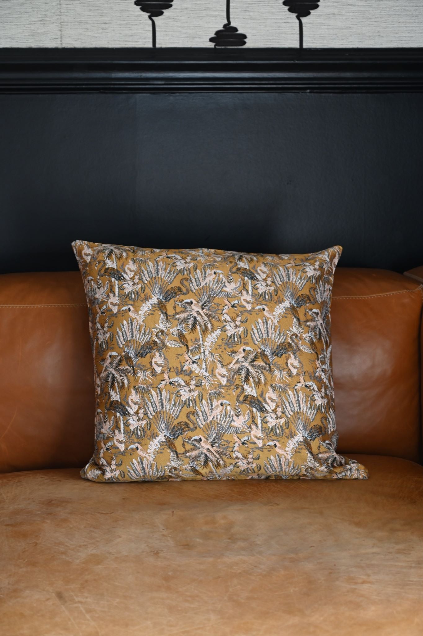 Ochre Flamingo Bird Cushion Collection