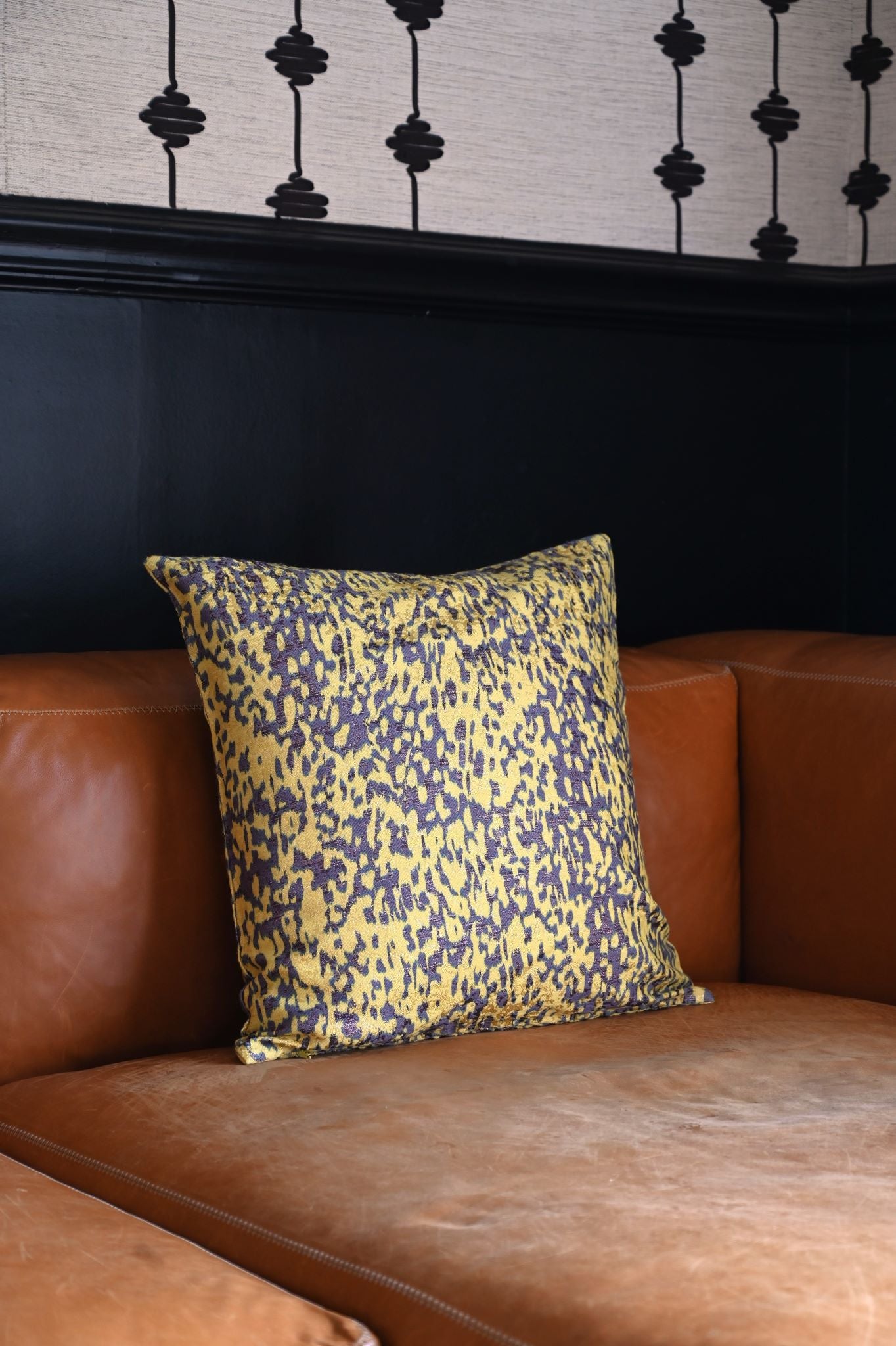 Yellow Painted Glitch Cushion Collection