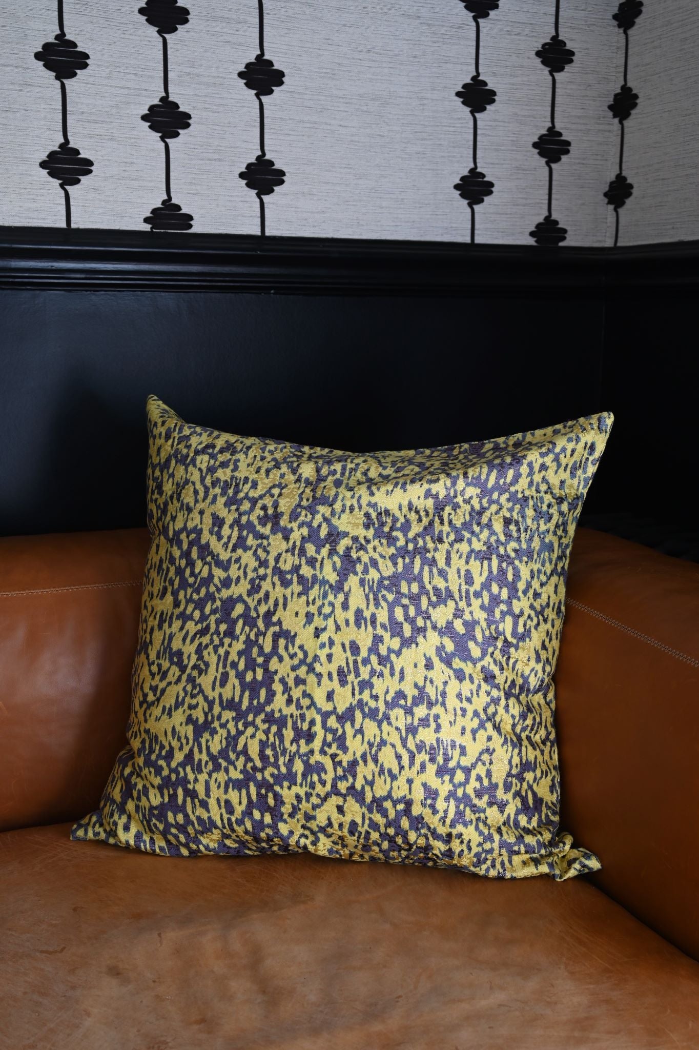 Yellow Painted Glitch Cushion Collection