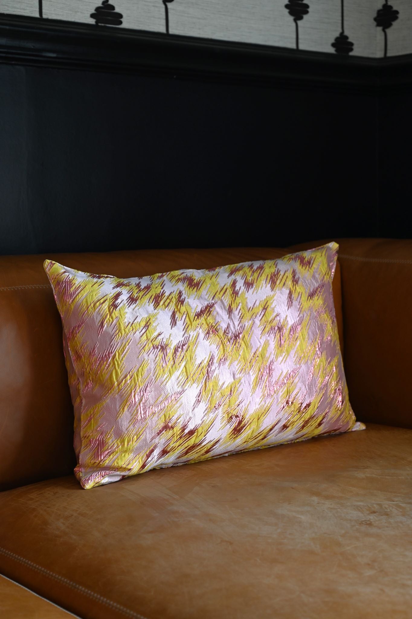 Pink and Yellow Lightning Cushion Collection