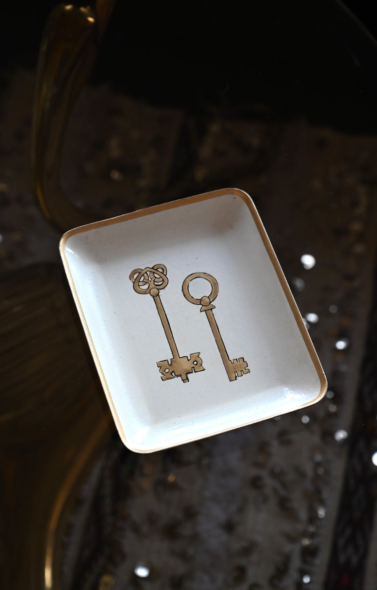 Golden Keys Tray