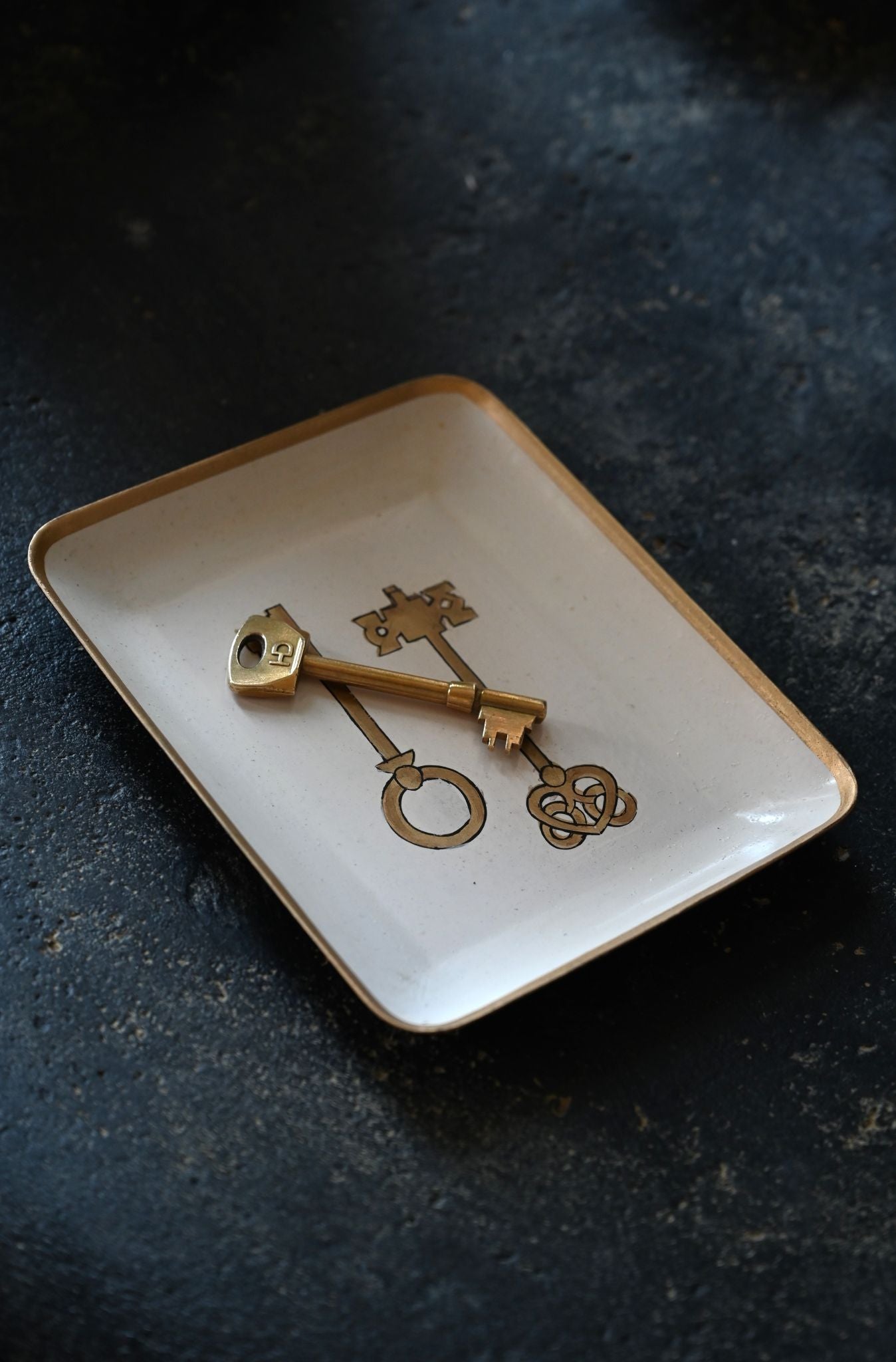 Golden Keys Tray