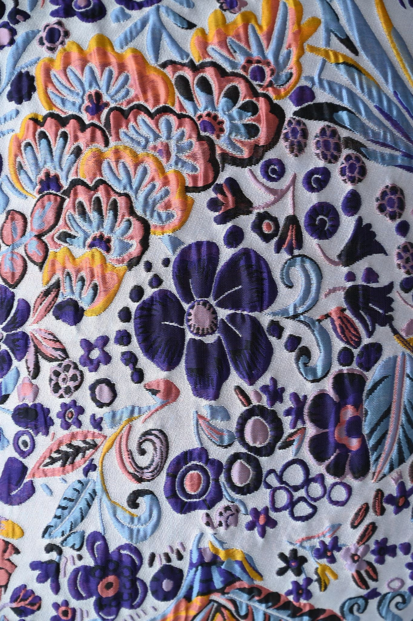 Purple Abstract Floral Cushion Collection