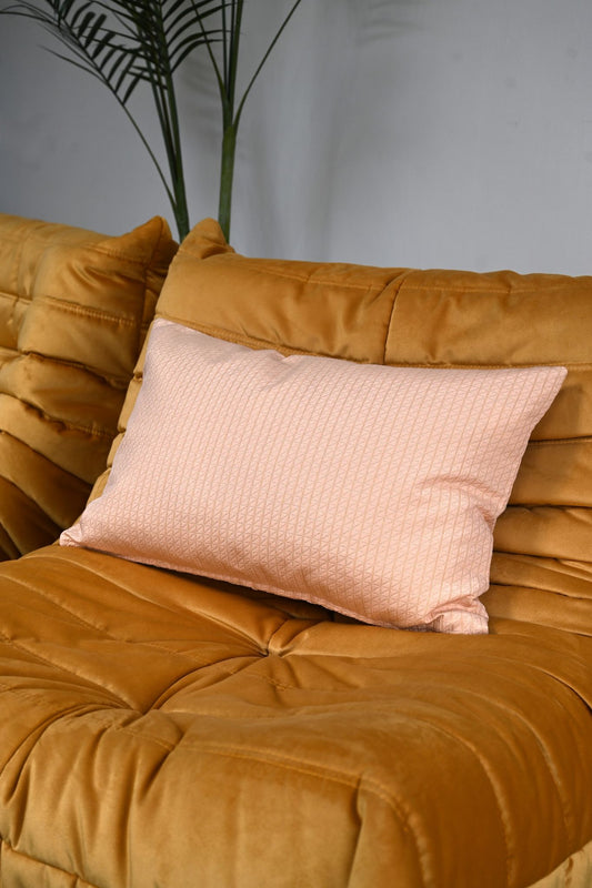Pink Ditsy Triangle Rectangular Cushion