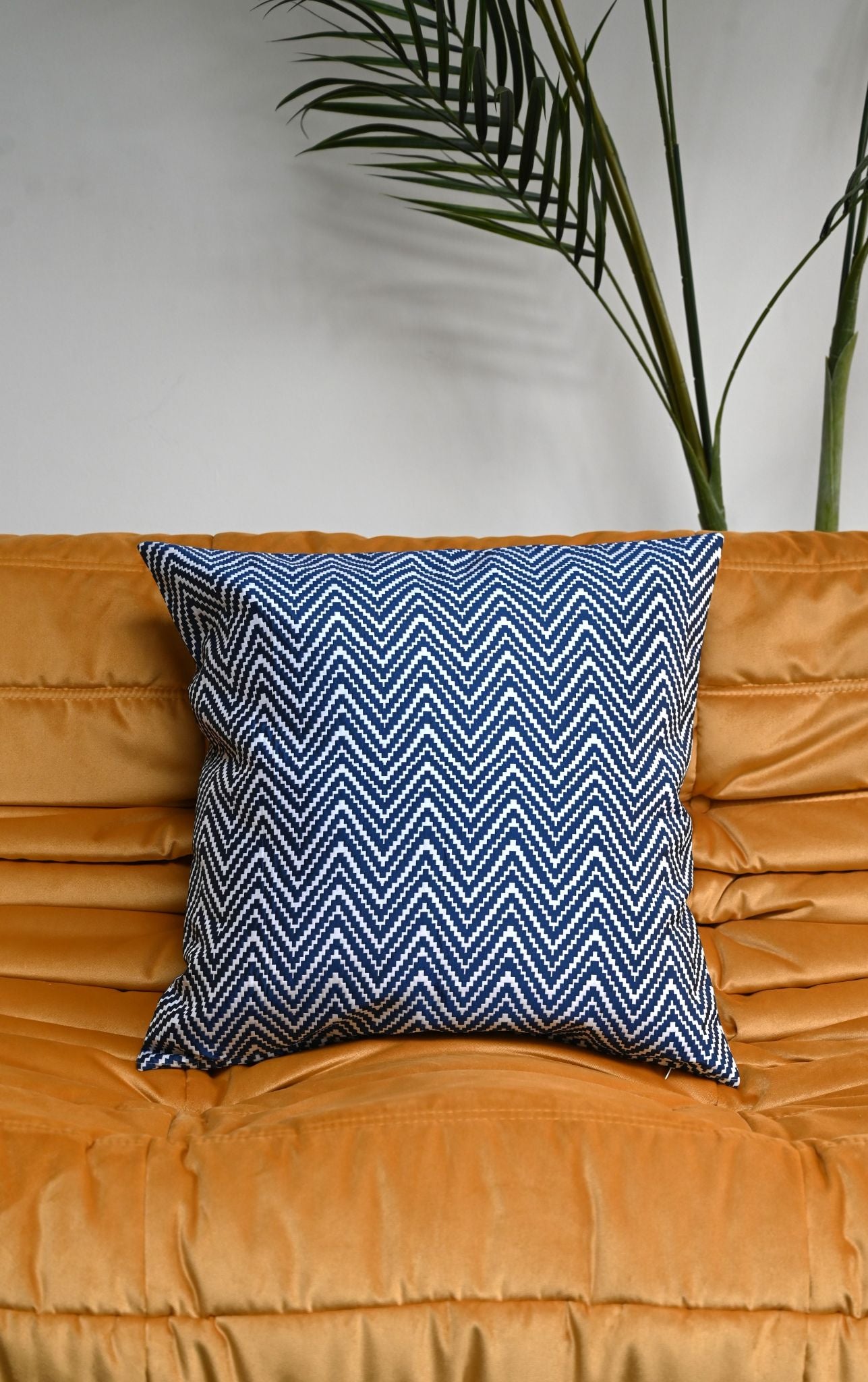 Navy Chevron Cushion Collection