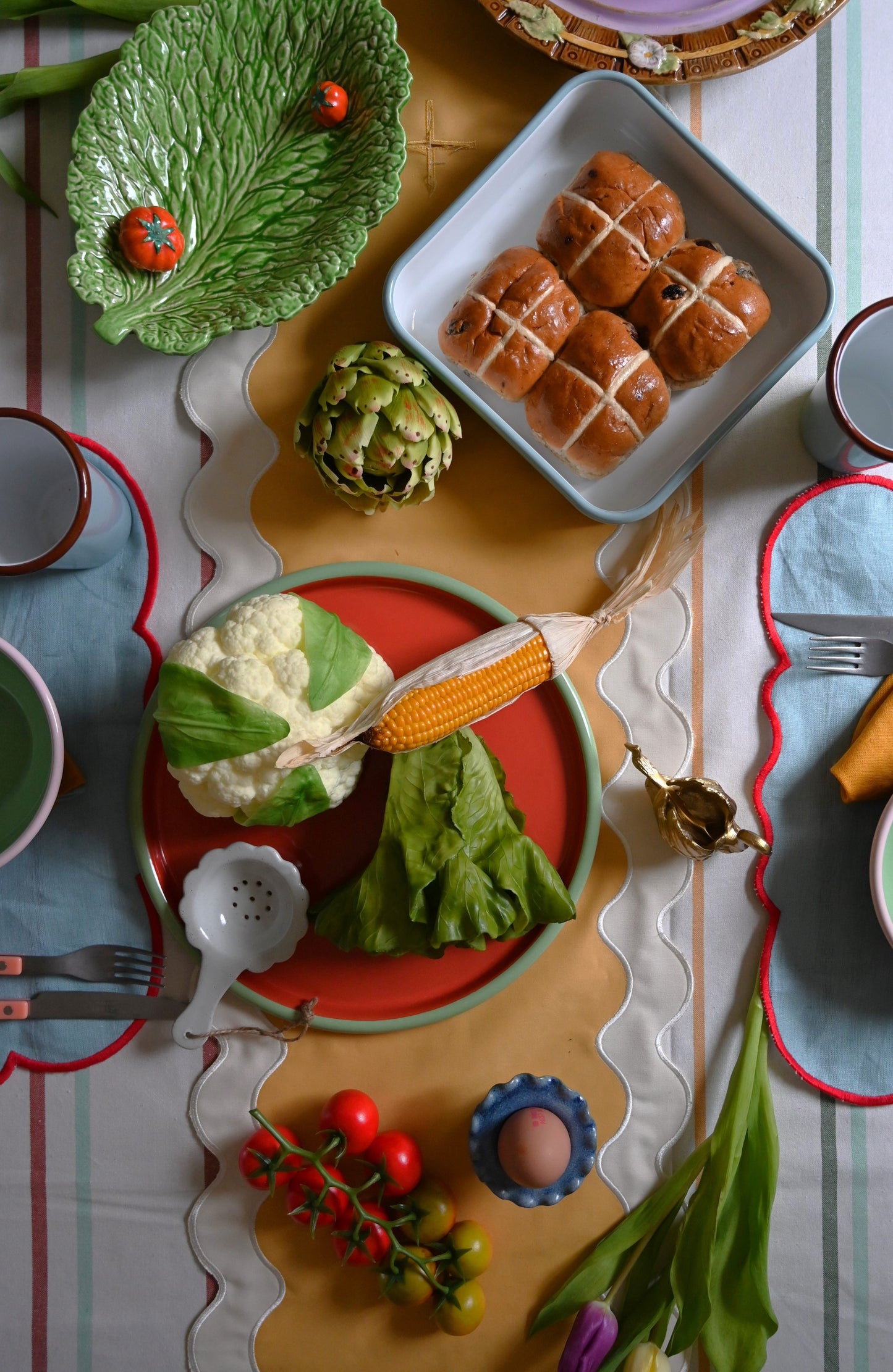 Green Square Enamel Oven Tray
