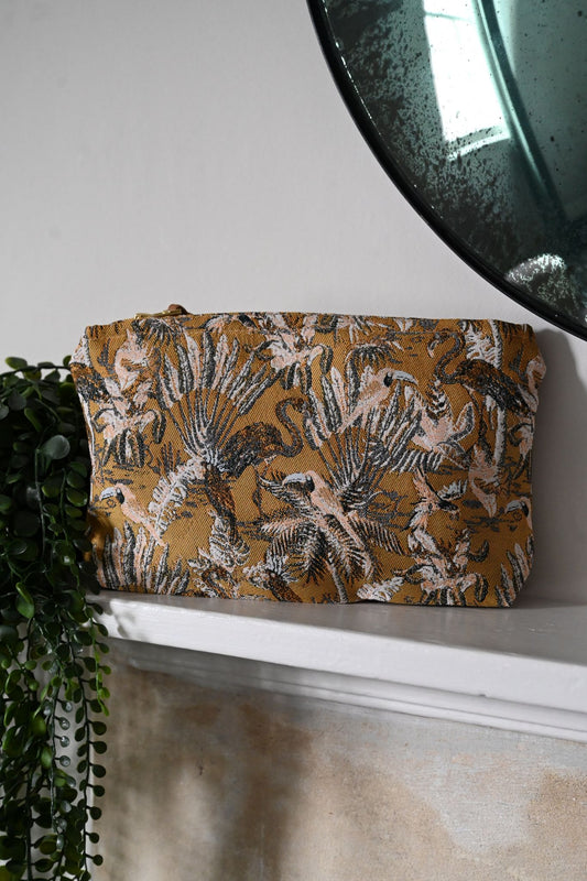 Ochre Flamingo Pouches