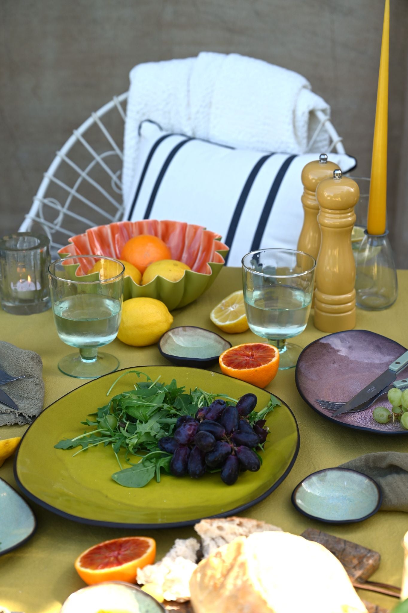 Lime Green Hana Karim Large Platter