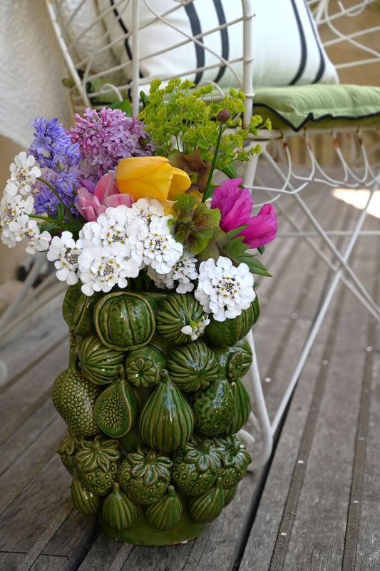Handmade Ripe Green Fruit Vase