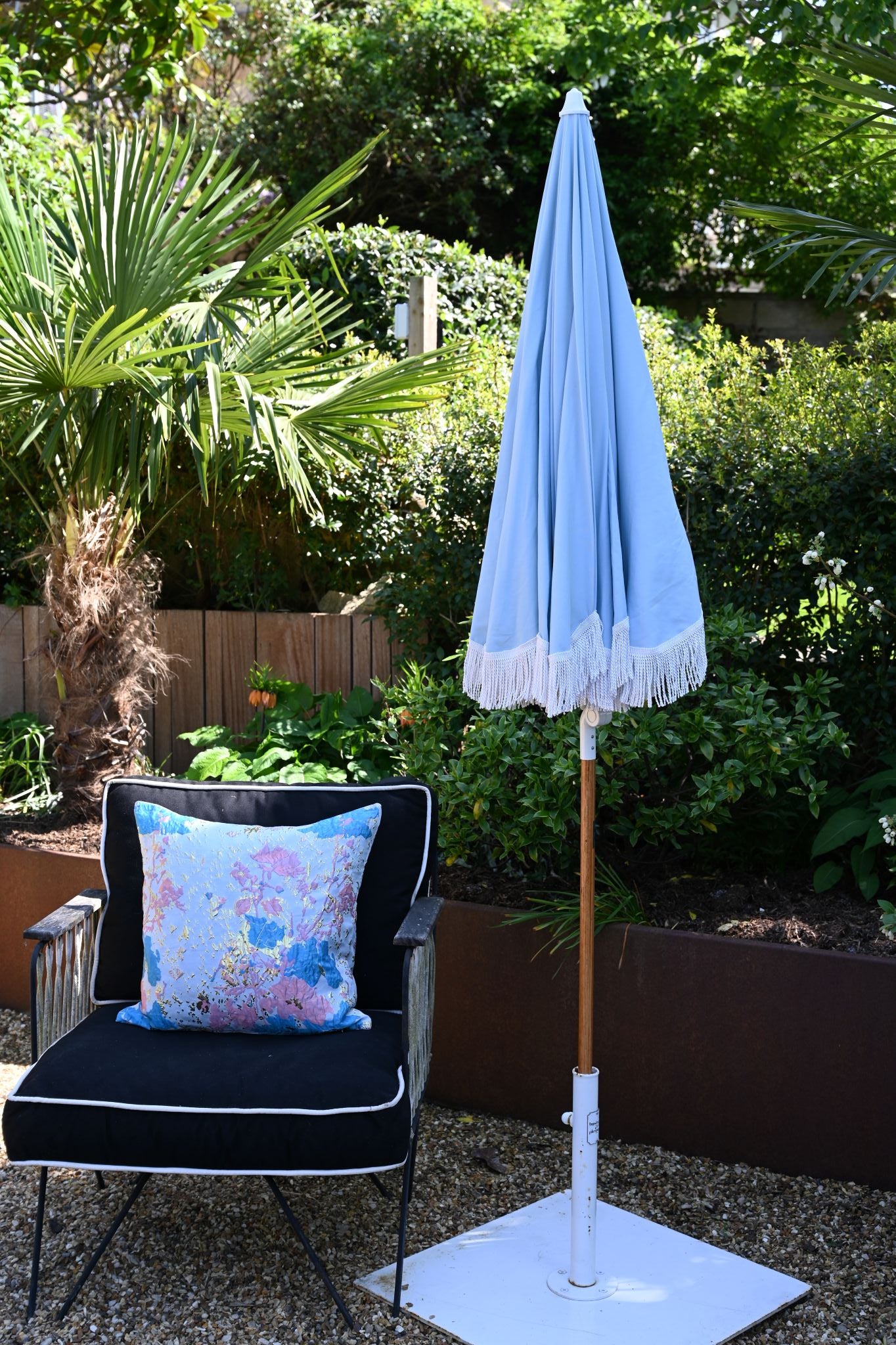 Santorini Blue Beach Parasol
