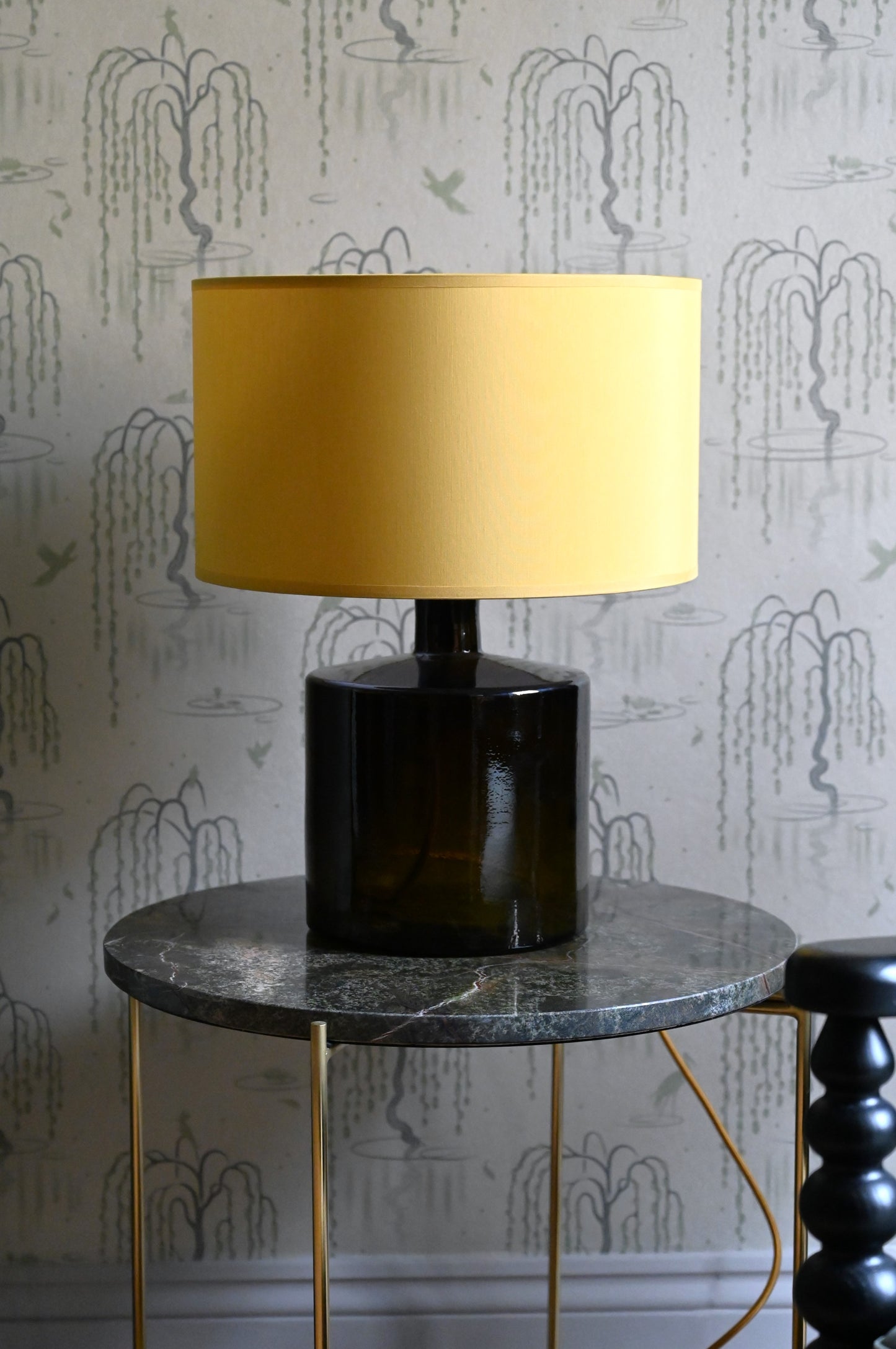 Yellow Cotton Drum Lamp Shade