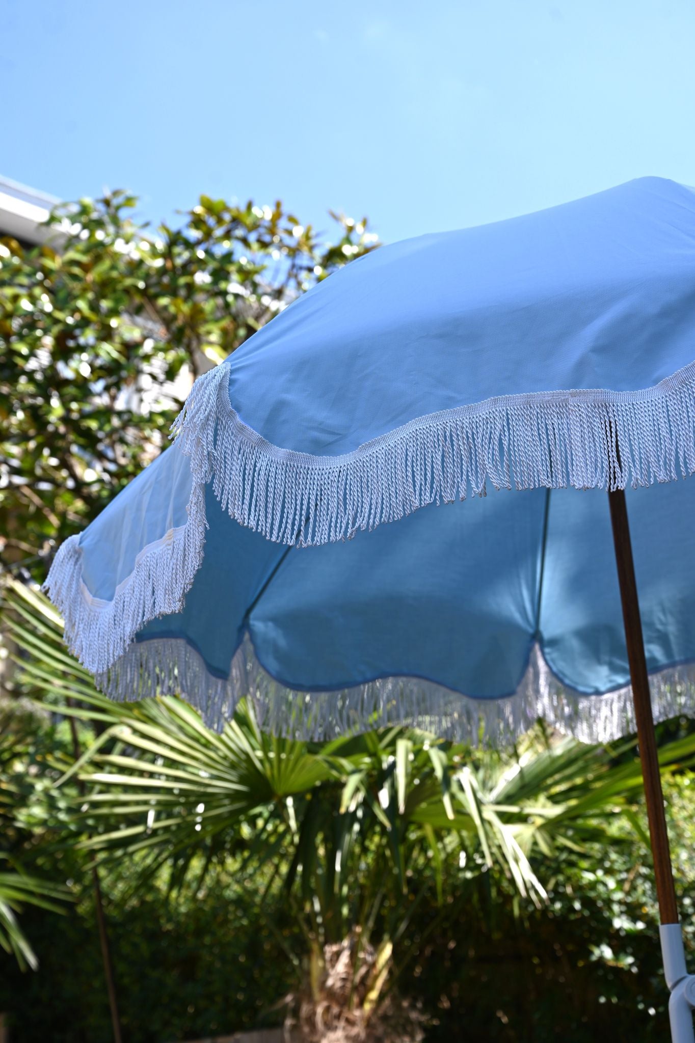 Santorini Blue Beach Parasol