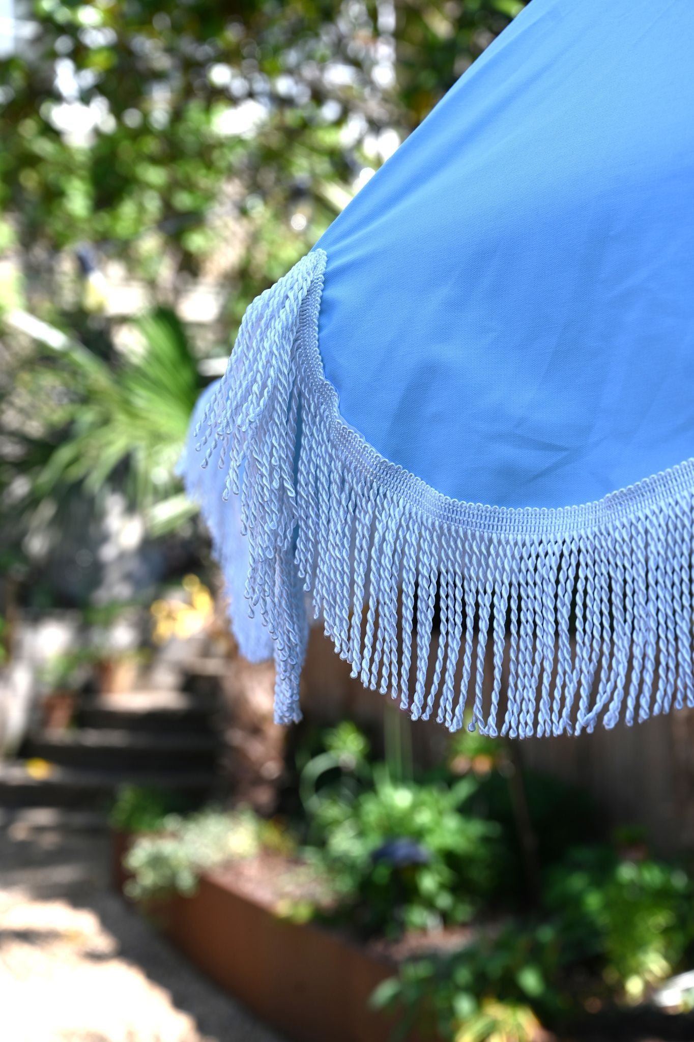 Santorini Blue Beach Parasol