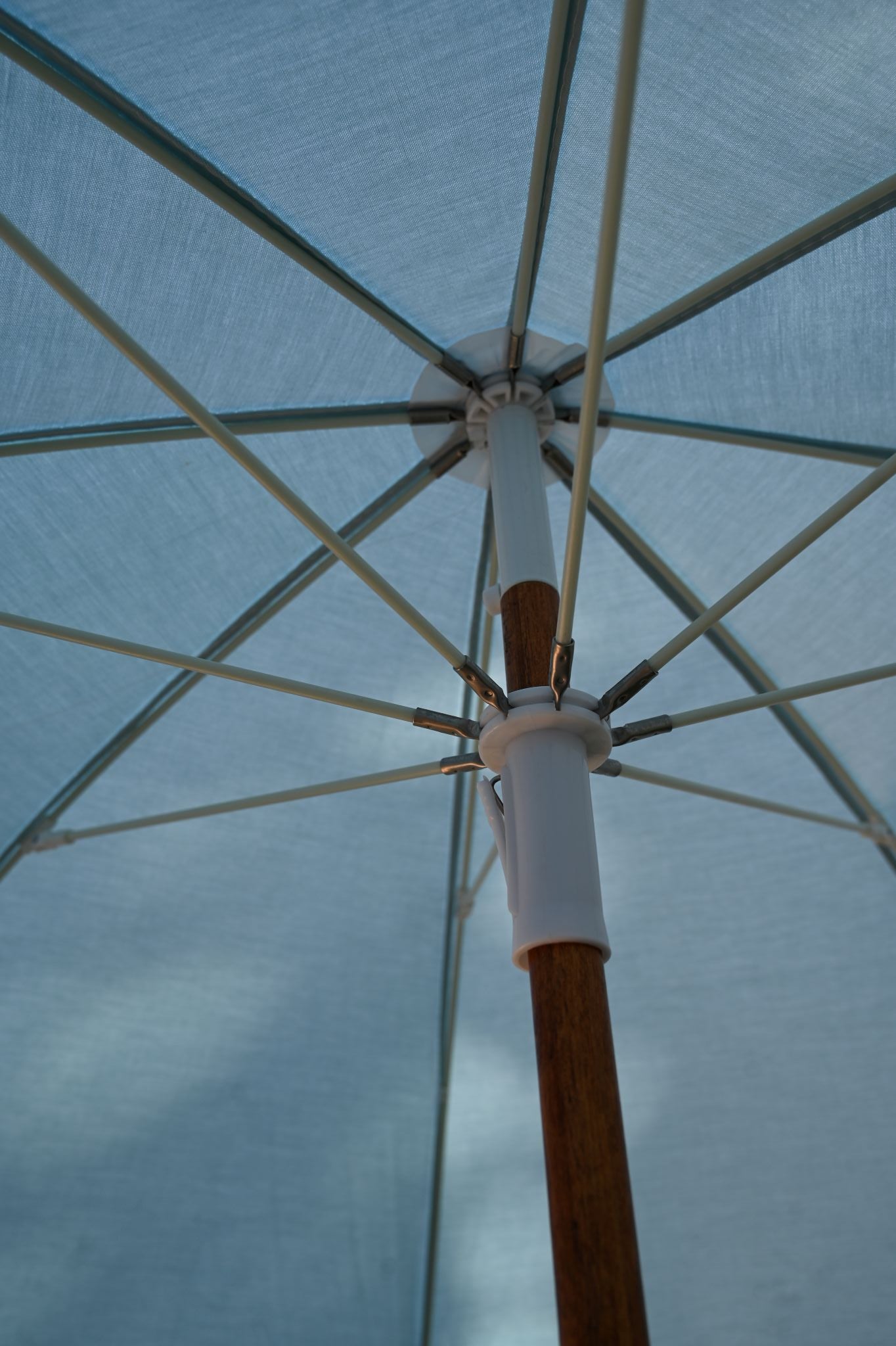 Santorini Blue Beach Parasol