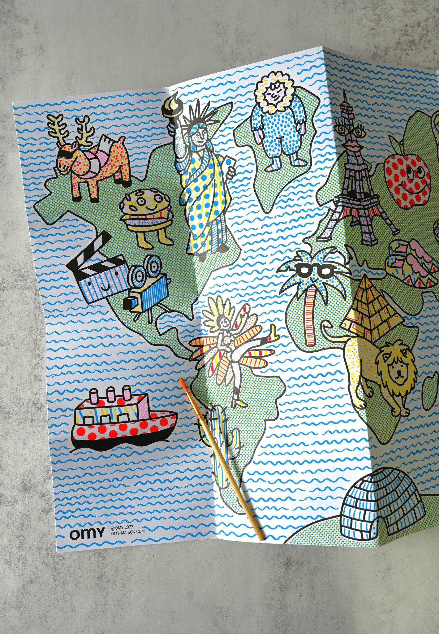 Crazy Paint Poster - Atlas