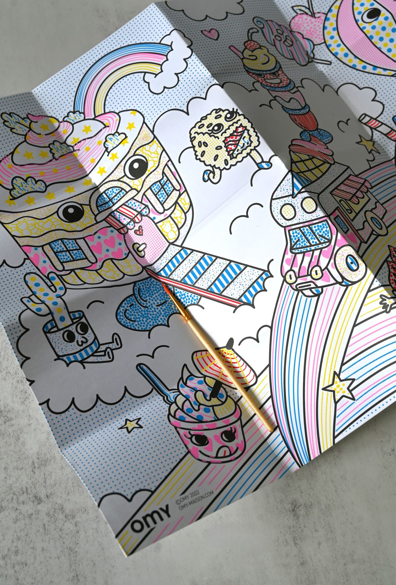 Crazy Paint Poster - Kawai