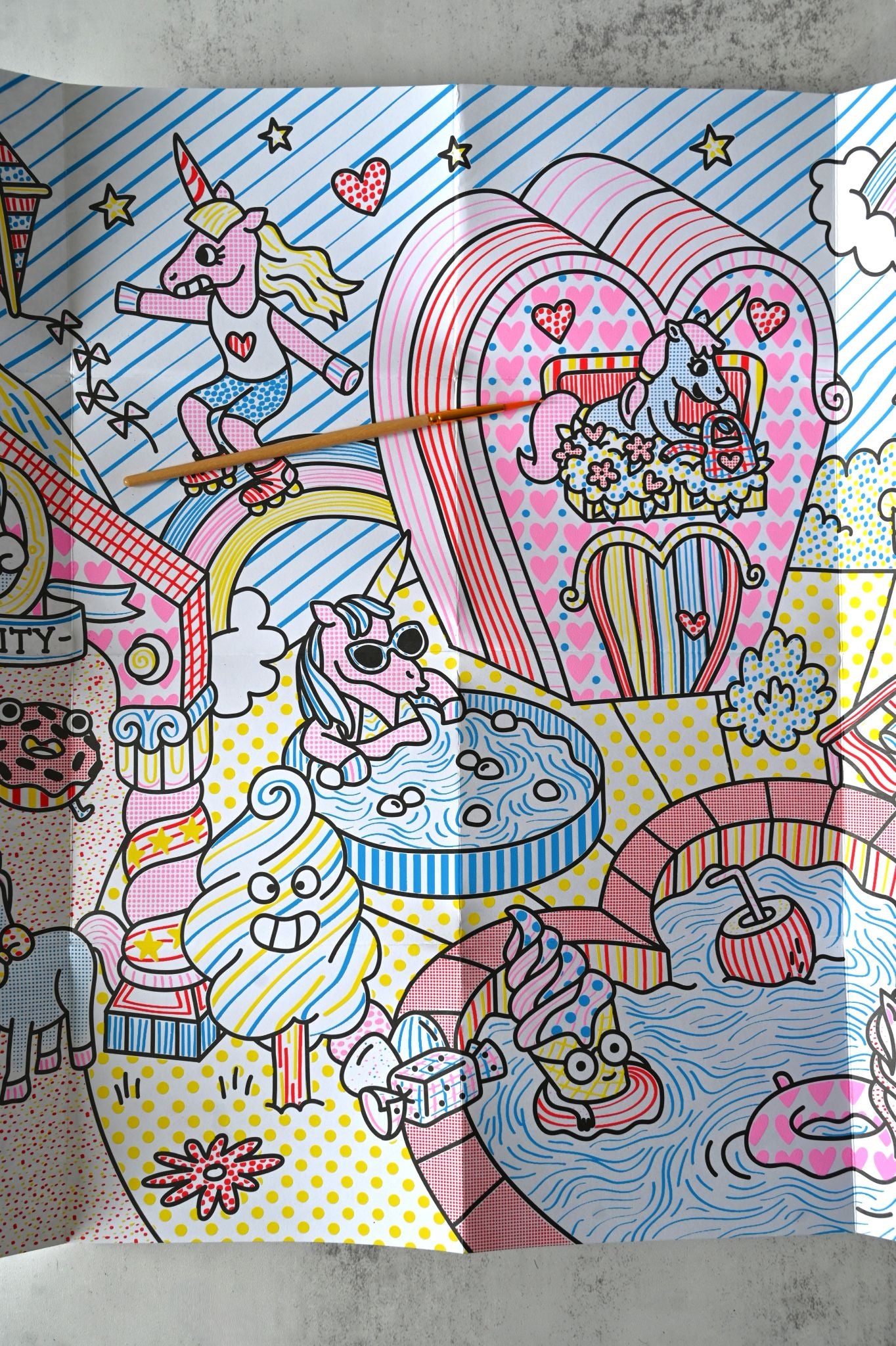 Crazy Paint Poster Lily